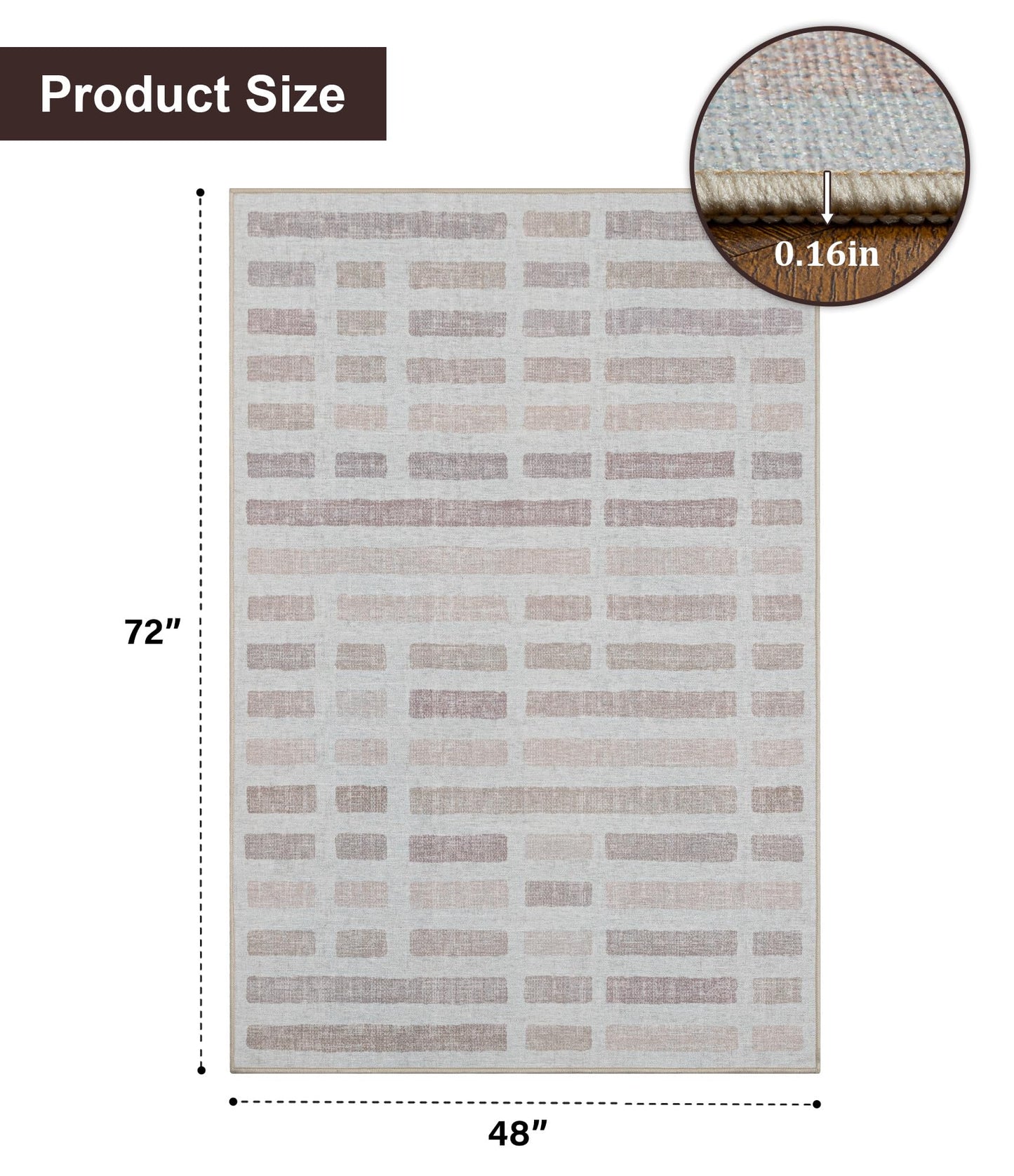 chakme Office Chair Mat for Hardwood Floor, 72"x48" Easy Glide Computer Desk Mat Protector for Rolling Chair Under Desk Rug Nonslip Backing, Machine Wash, (Plaid)