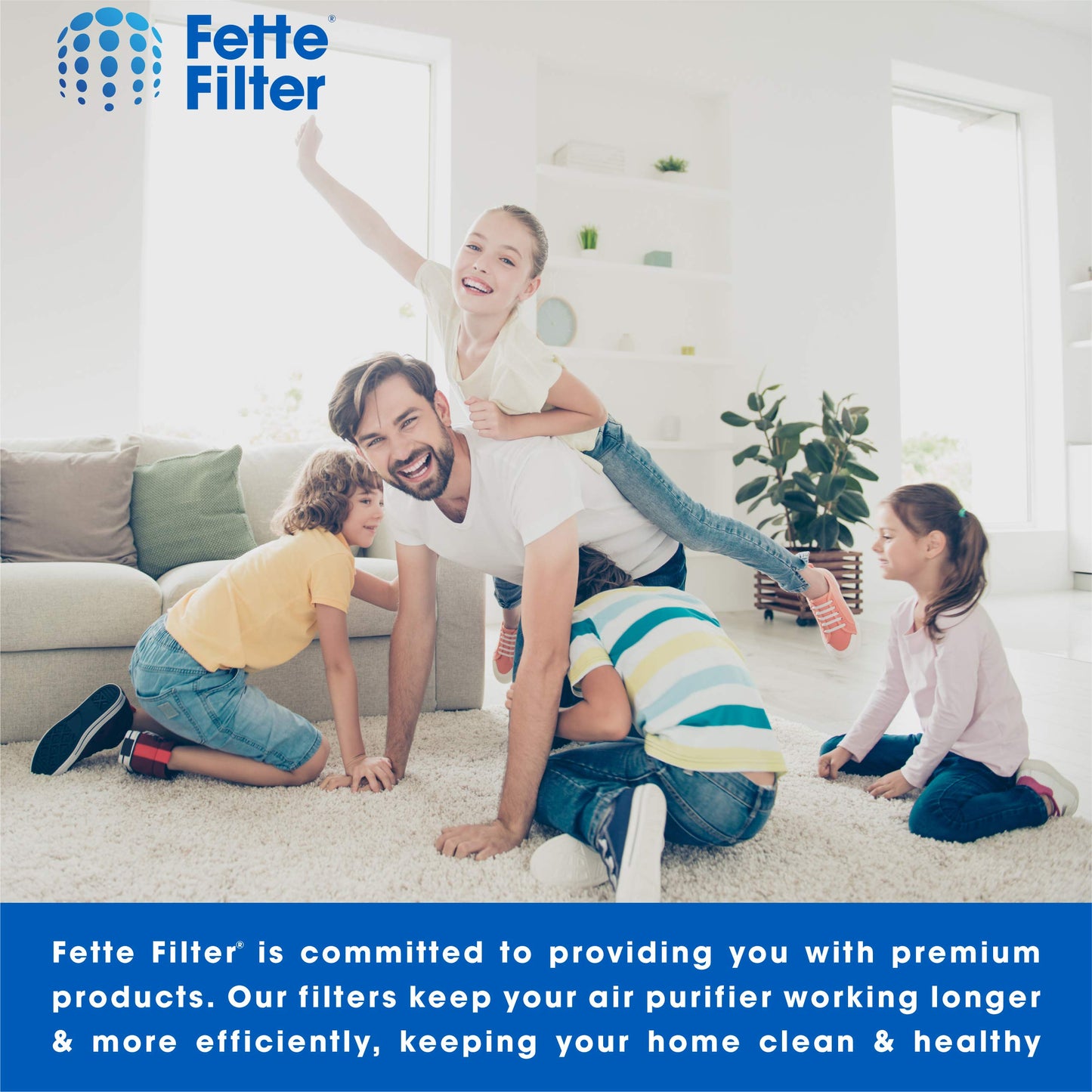 Fette Filter - Filter H with Pre-Filter for Model HPA-050 HPA-060 HPA-061 HPA-150 HPA-160 HHT-055 HHT-155 (QTY4) Part # HRF-H1 HRF-H2 HRF-B1 HRF-B2 H (4+4)