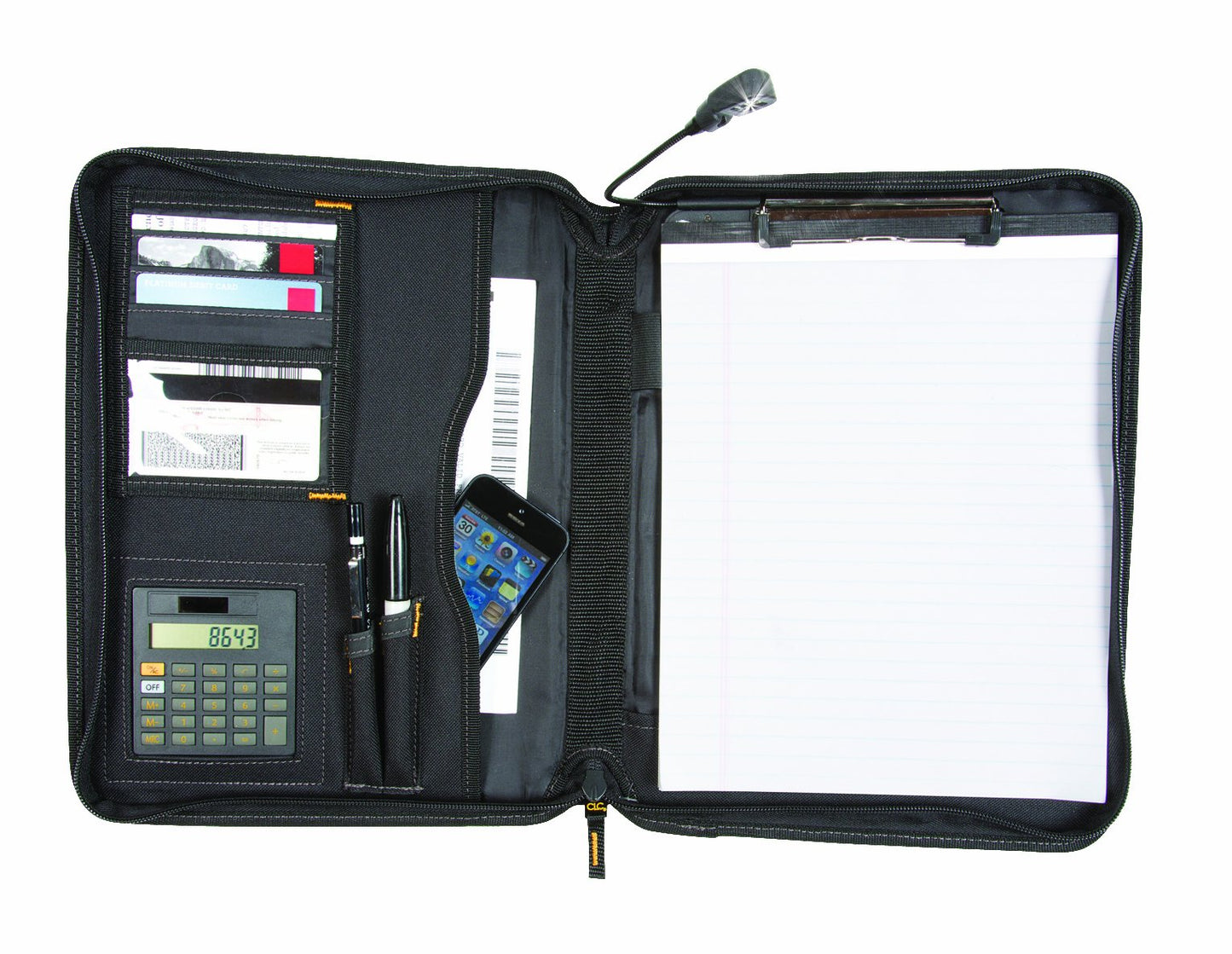 CLC Custom Leathercraft L217 Tech Gear Lighted Pro Business Portfolio