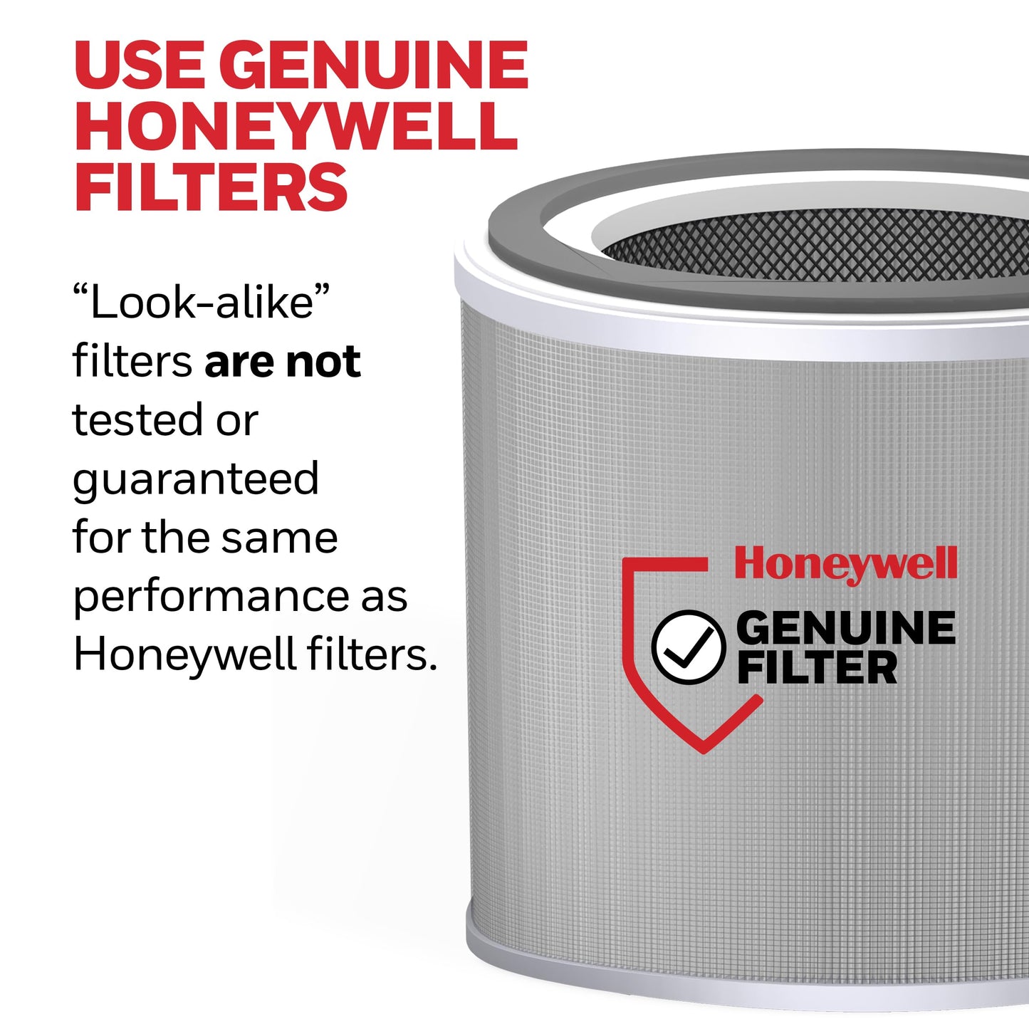 Honeywell Genuine “O” HEPA Air Purifier Filter Replacement for Honeywell Allergen Plus Tabletop Air Purifiers HPA120 & HPA125, 3-in-1 with Pre-Filter, HEPA & Carbon–Captures up to 99.97% of Allergens