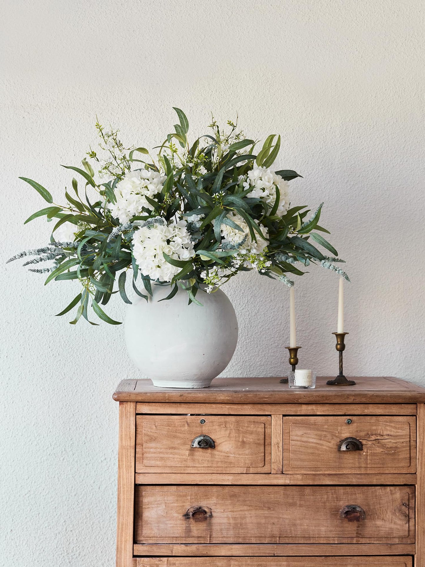 MISSPIN Artificial Flowers with Greenery Stems Faux Plants Indoor Branches for Tall Vase Ultra-Realistic, 13 Pcs Wedding Centerpieces, Home Decor & DIY Bouquets