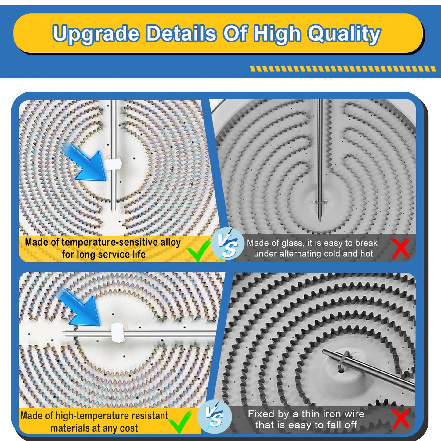 Upgraded WB30T10133 Range 9"/6" Dual Radiant Surface Element Compatible with GE Hotpoint Electric Stove, WB30X24111 10" Haliant Surface Element Replace PS2321567 AP4345739