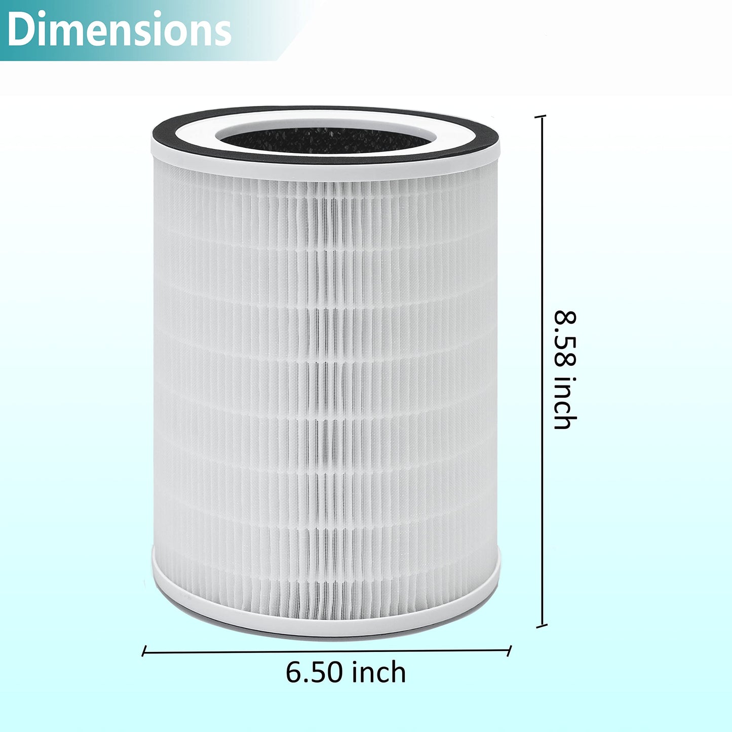 Lhari True HEPA KILO Filter Compatible with Afloia KILO, KILOPLUS, KILOPRO, MIRO,MIRO PRO air purifier and MORENTO MR-Kilo, Kalo Air Purifier, Cuckoo CAC-I0510FW Air Purifier, 2-Pack