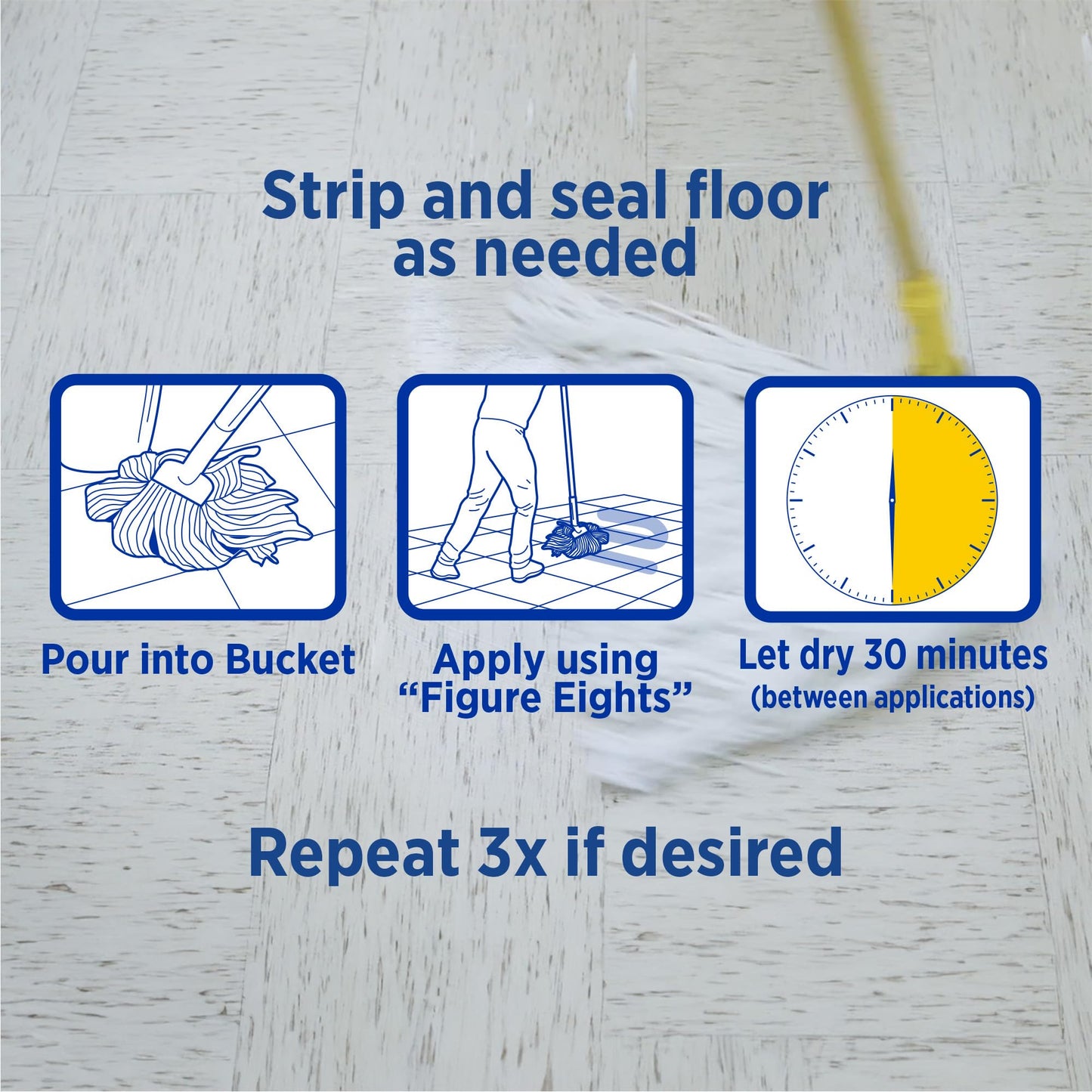 Zep High Traffic Floor Polish - 1 Gal (Case of 2) ECZUHTFF1282- Scuff-Resistant Durable Finish for Vinyl, Concrete, Rubber, Tile, and Terrazzo Floors