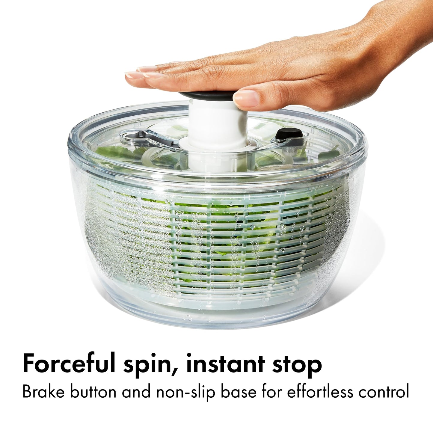 OXO Good Grips Little Salad & Herb Salad Spinner, Fruit Washer and Lettuce Spinner