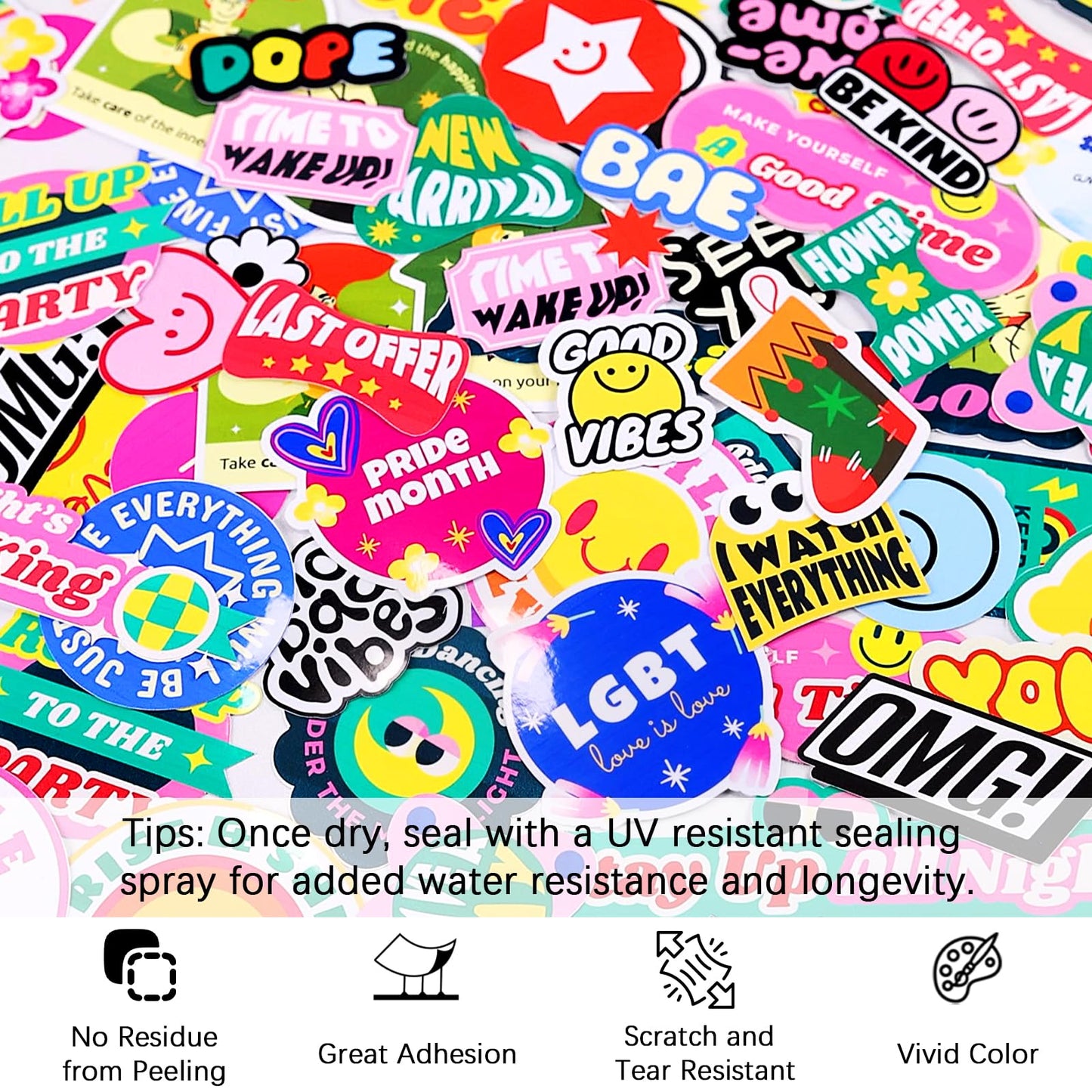 QYH Glossy Sticker Paper for Inkjet & Laser Printer - 160 Sheets Waterproof Printable Vinyl, Compatible with Cricut/Silhouette, Vivid Prints for DIY Crafts, Small Business 8.5x11in