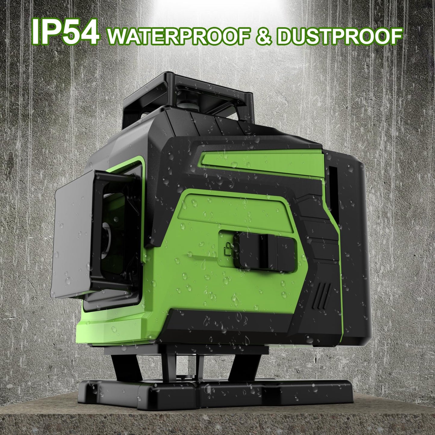 16 Line Laser Level 360 Self Leveling,Professional 4x360°Green Cross Line laser Level Tool for Construction and Picture Hanging,lazer leveler tool with 2 Batteries,Magnetic Bracket & Remote Control