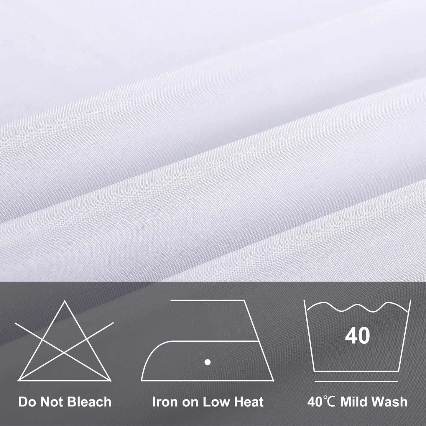 luccido 6 Pack Round Tablecloth 120 Inches White Table Cloth Stain and Wrinkle Resistant Washable Polyester Fabric Table Cover for Party, Wedding and Banquet Decoration