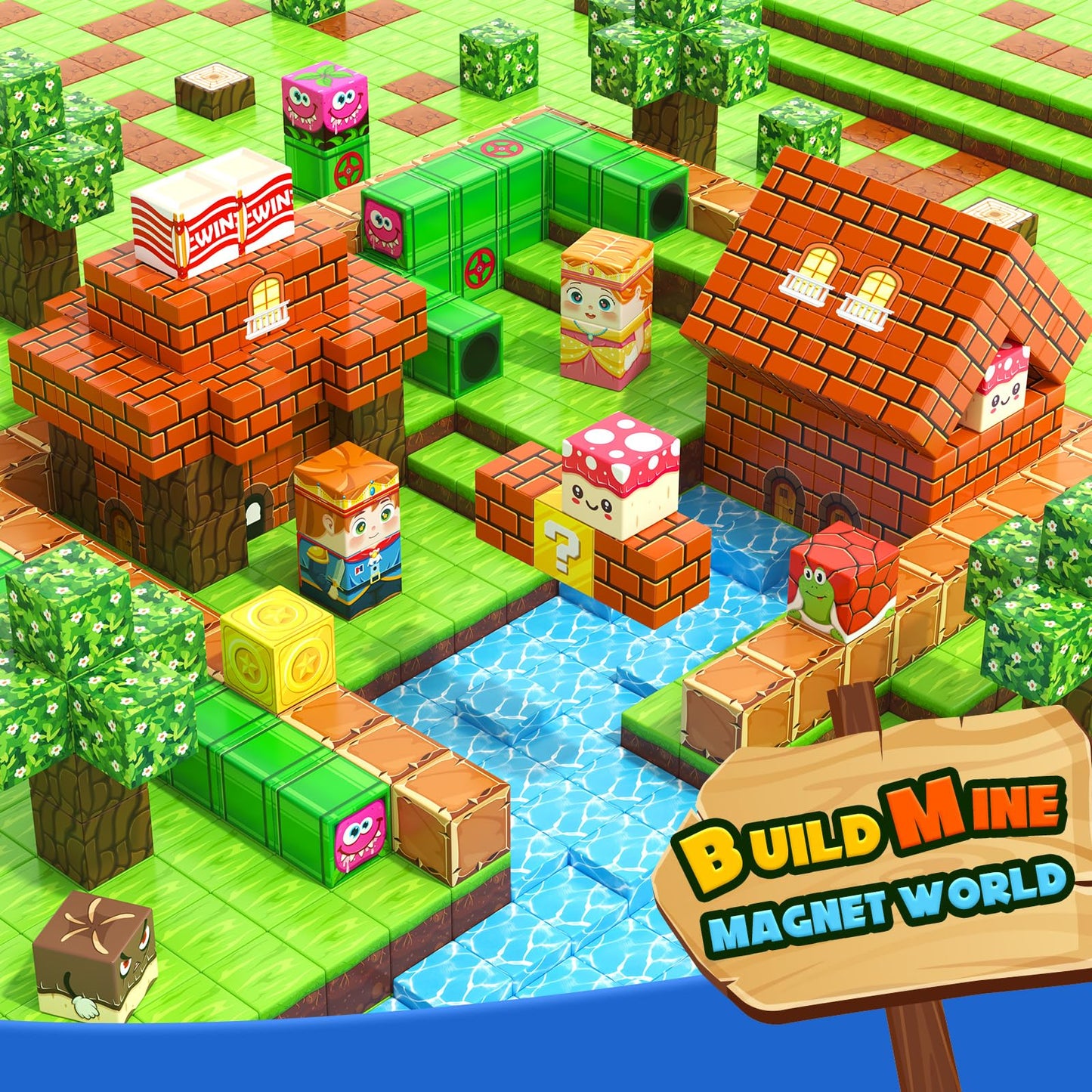 150 PCS Magnetic Blocks: Magnet Toys for Kids Ages 3+, STEM Sensory Building Cubes for Toddlers, Magnetic Tiles for 3-12 Boys & Girls Years Old, Stacking Game Toy for Travel Birthday Gifts