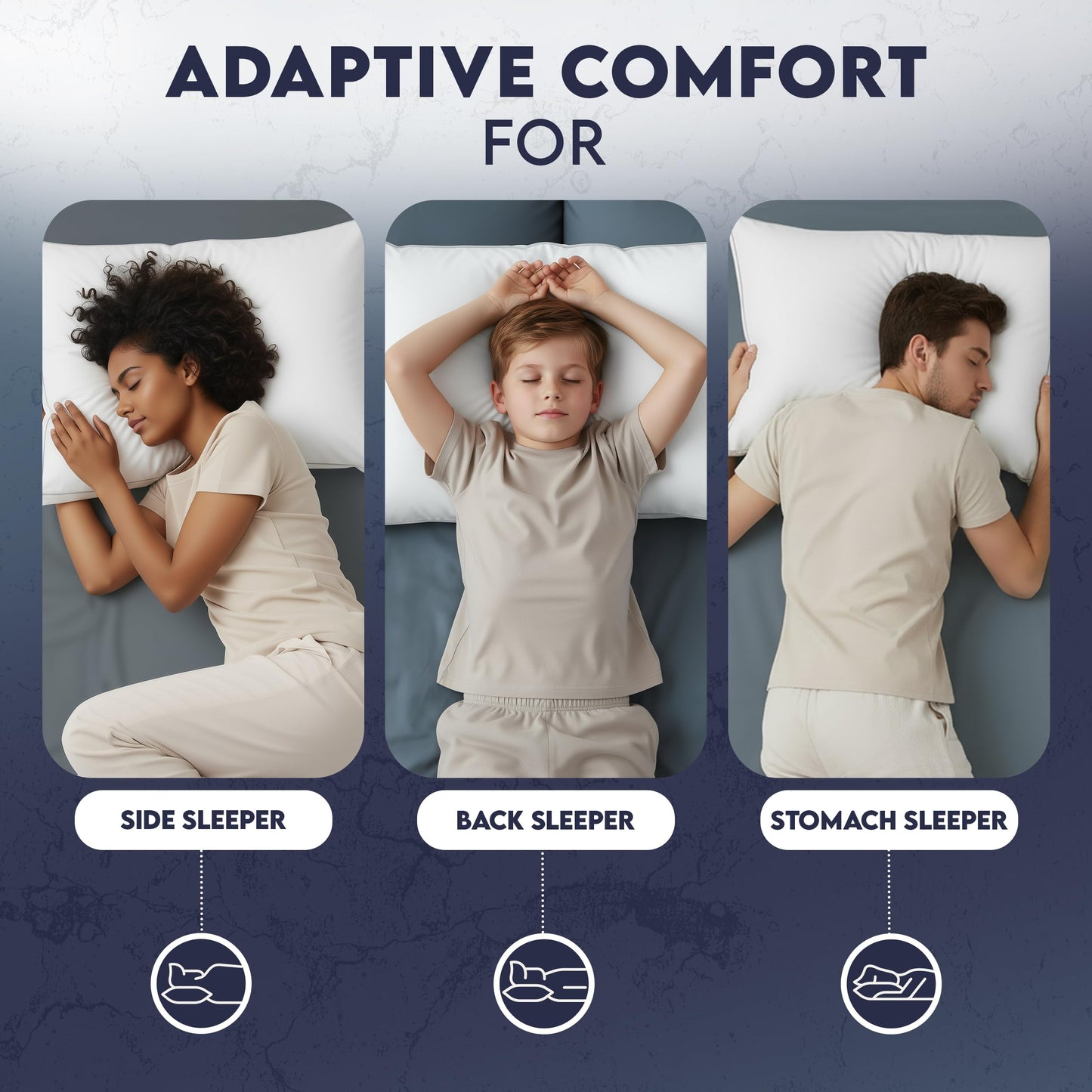 Utopia Bedding Bed Pillows for Sleeping Queen Size (White), Set of 4, Soft & Fluffy Pillow with Down Alternative Filling, Cooling, Hotel Quality, Gusseted Pillow for Back, Stomach or Side Sleepers