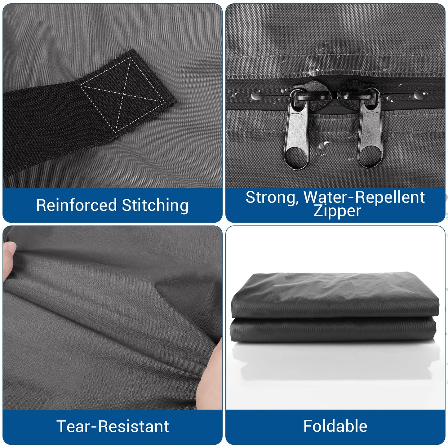 SaveAMatt Mattress Bags for Moving and Storage, Mattress Protector Cover with 4 Heavy-Duty Handles & Strong Zipper, Extra Thick Reusable Mattress Moving Supplies, Queen Size, Gray