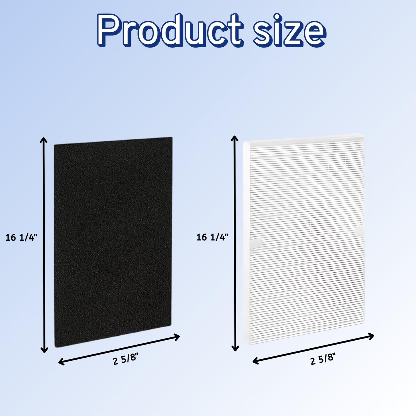Nispira 5500 C535 115115 Filter Replacement For Winix Air Purifier True HEPA Carbon 6300, P300, 5300, 5300-2, 6300-2, AM90, C909, 9800 Electrolux Fellowes EL490A EL491A AP-300PH EL017 9370101, 2 Sets