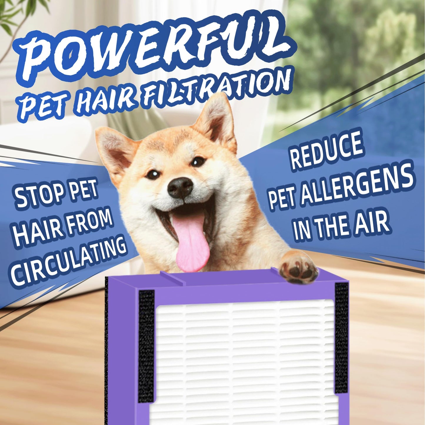 FLT4850PT HEPA Filter B Pet Replacement Compatible with G-Guardian Air Purifier AC4825 AC4825E AC4850PT AC4300 AC4800 AC4900 AC4850,4 H13 True HEPA Filters & 8 Activated Carbon Pre-Filters,#FLT4825