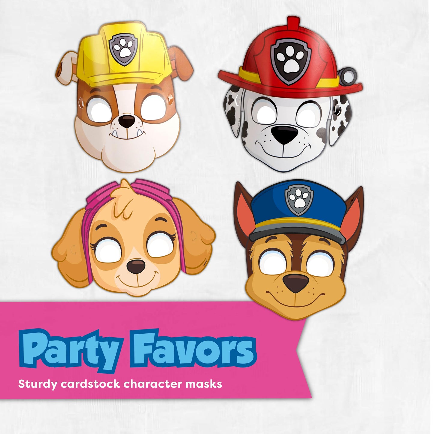 Skye Paw Patrol Birthday Decorations | Serves 16 | Pink Banner, Tablecloth, Plates and Napkins, Character Masks, Sticker | Paw Patrol Party Decorations for Girls