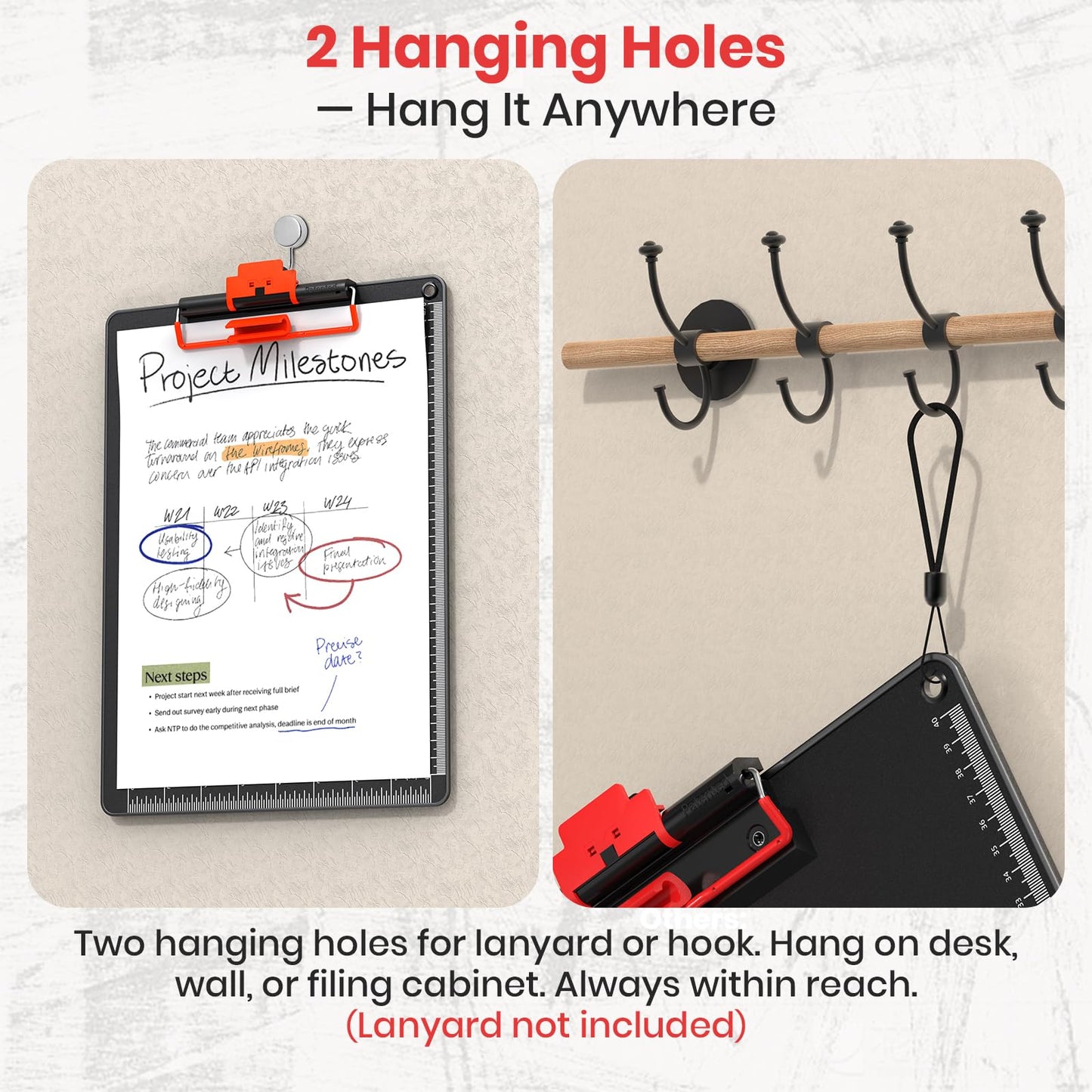 Clipboard with Pen Holder, Aluminum Frame & 2-in-1 Upgraded Clip, A4 Size 12.5 x 9 Inch, Heavy Duty Portable Writing Board with Anti-Slip Backing, for Office School Classroom Doctor Coach(4 Pack)