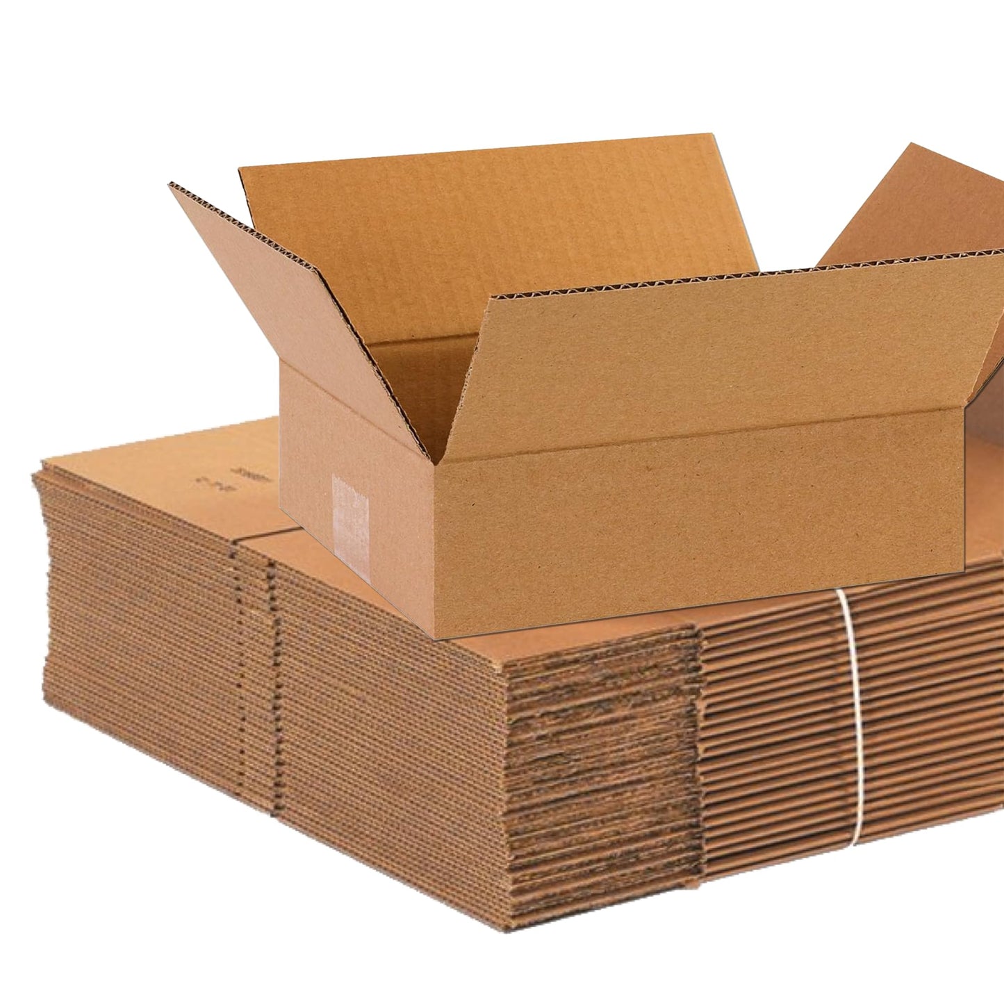 BOX USA Shipping Boxes Flat 10"L x 8"W x 3"H 25-Pack - Corrugated Cardboard Box for Moving, Mailing, Packing, Packaging and Storage