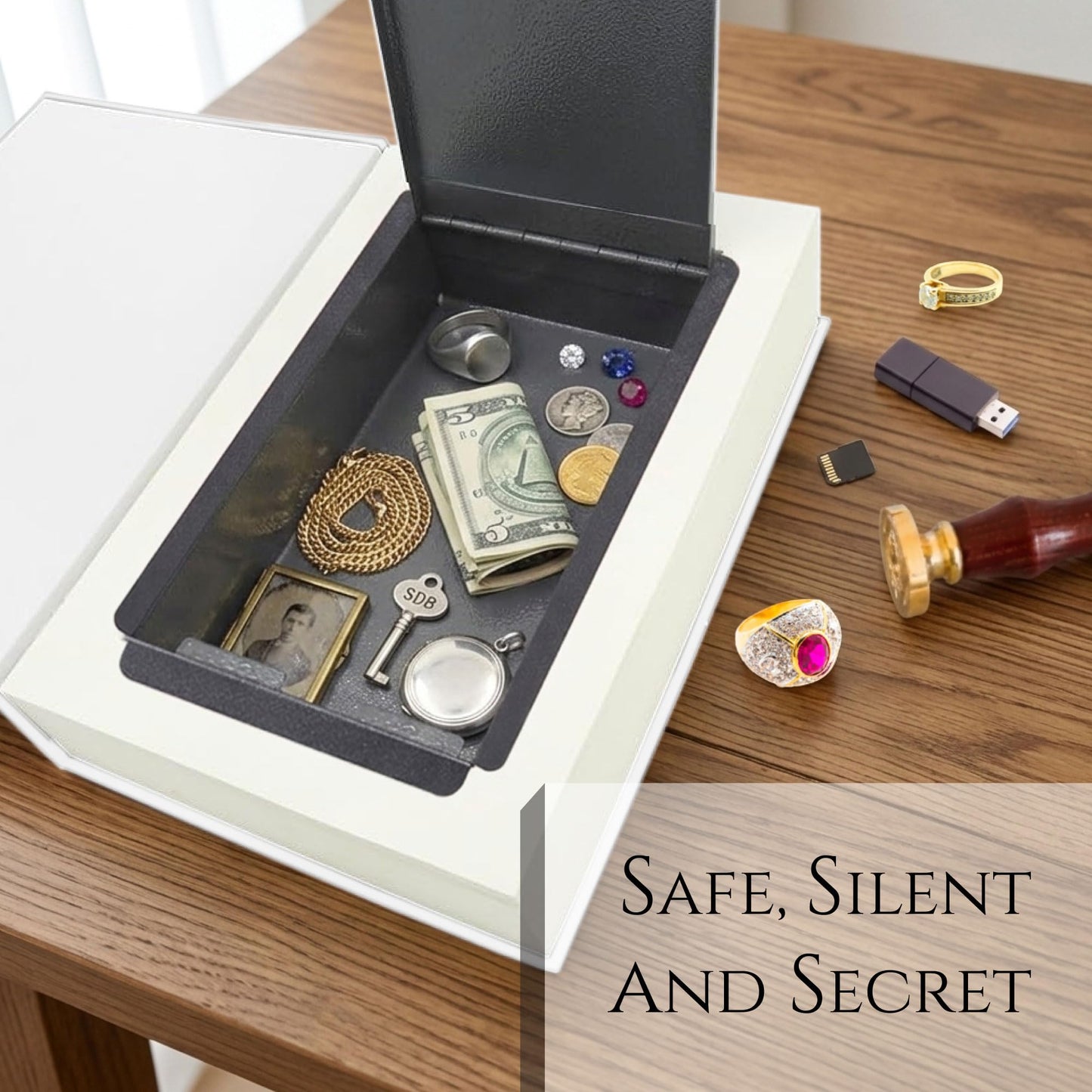 Fake Book Box - Small Safe Box with Combination Lock - Hidden Safe in Plain Sight - Diversion Safes - Secret Safes (Alice) (X-Large)