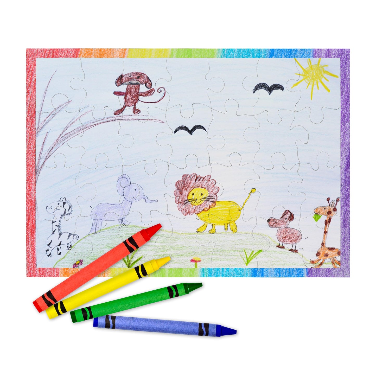 100 Blank Jigsaw Puzzles – 5.5 x 8 Inch, 28 Pieces Each – Hygloss DYI Party invites, Perfect for Decorating, Kids' Activities, Arts & Crafts or Party Favors - Puzzle Pieces to Draw On for Crafts