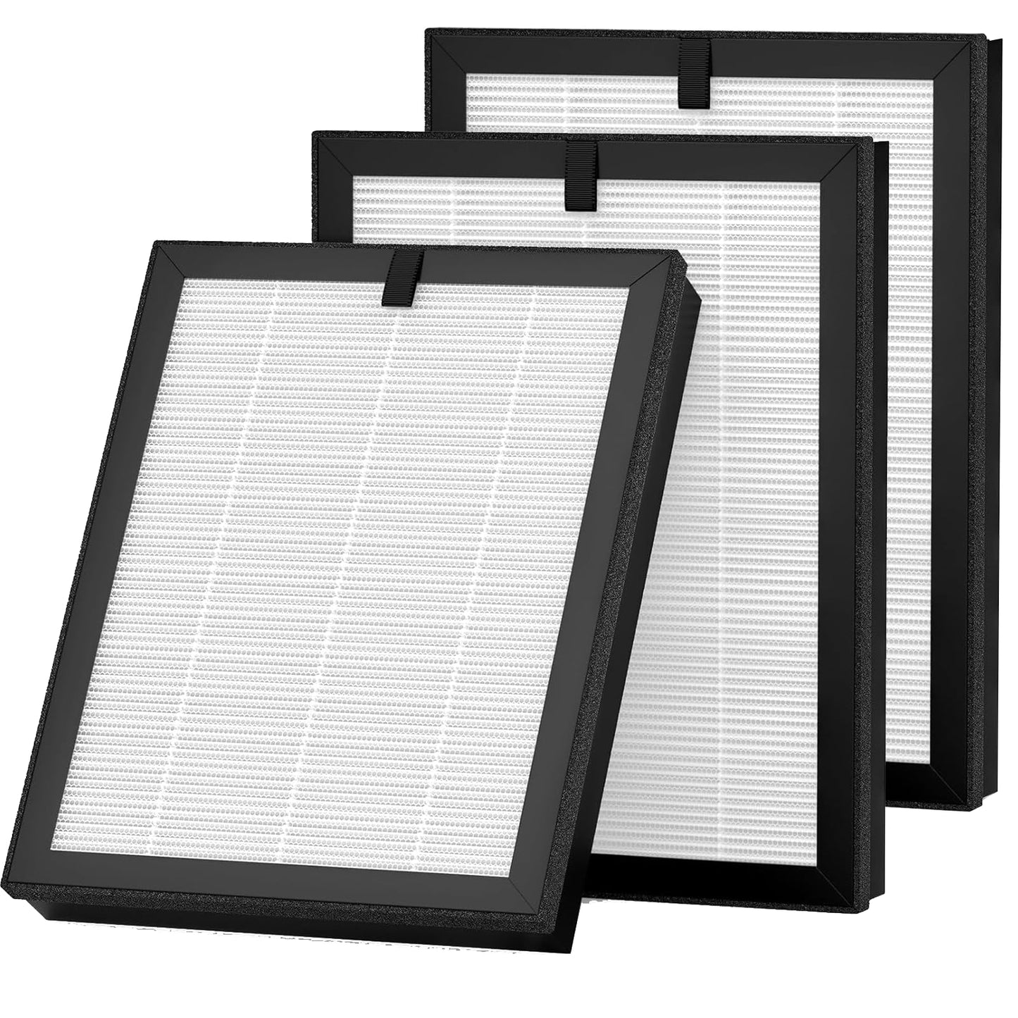 WOCASE 3 Packs ClearAir A5 Replacement Filter Compatible with Vewior ClearAir-A5 Air Purifier, 3-in-1 H13 True HEPA + Activated Carbon + Pre-Filter, Removes Pet Dander Smoke Odors