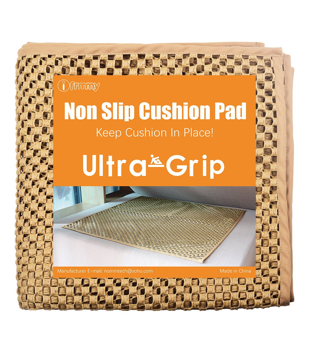 i frmmy Cushion Grip Keep Couch Cushions from Sliding - Non Slip Couch Underlay Pad, Stop Sofa Cushions from Sliding (24x 24 inch)- 6 Packs
