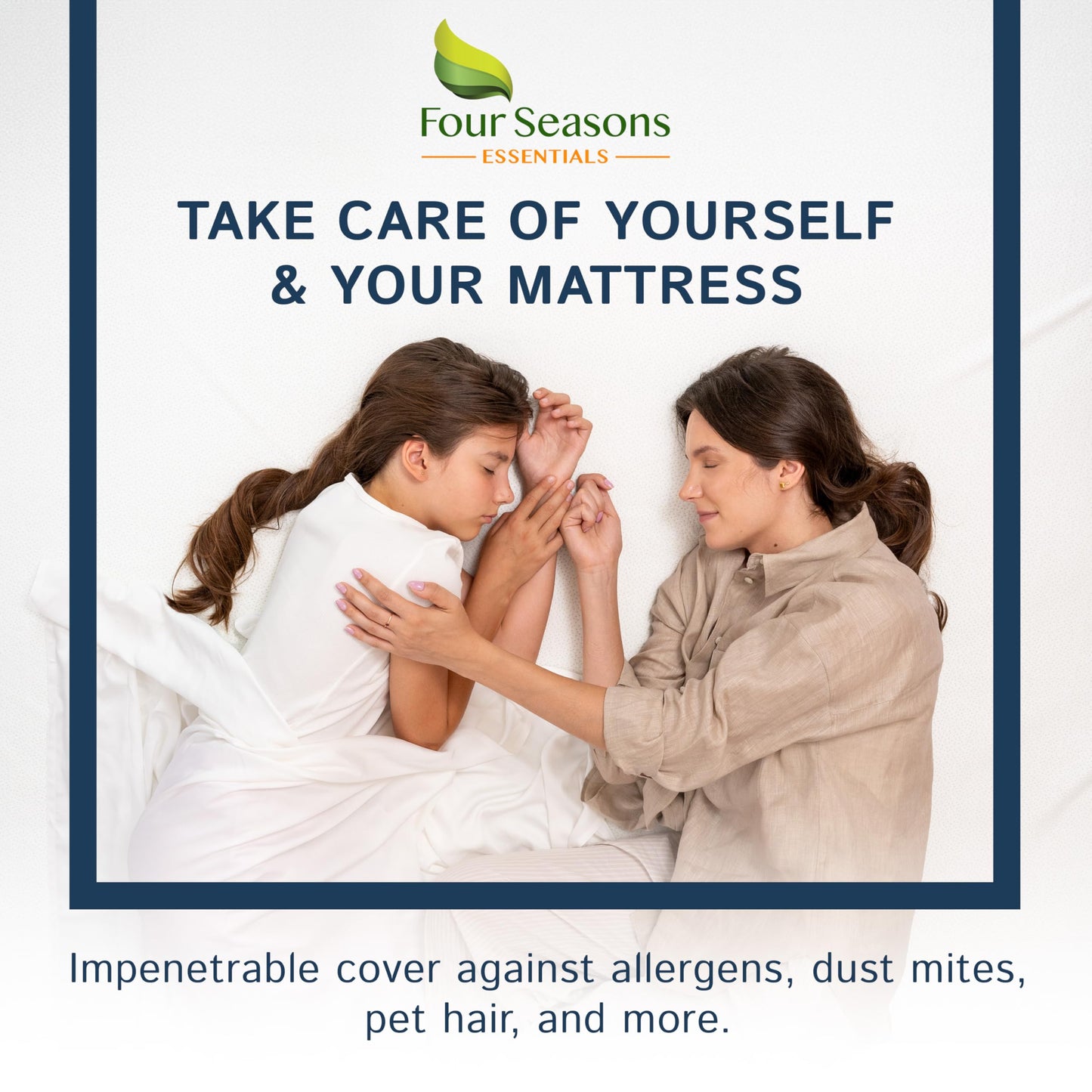 Super Deep Pocket Mattress Encasement - Queen - Zippered Bedbug Waterproof Protector for Very Deep Mattresses 20-24 inch Depth