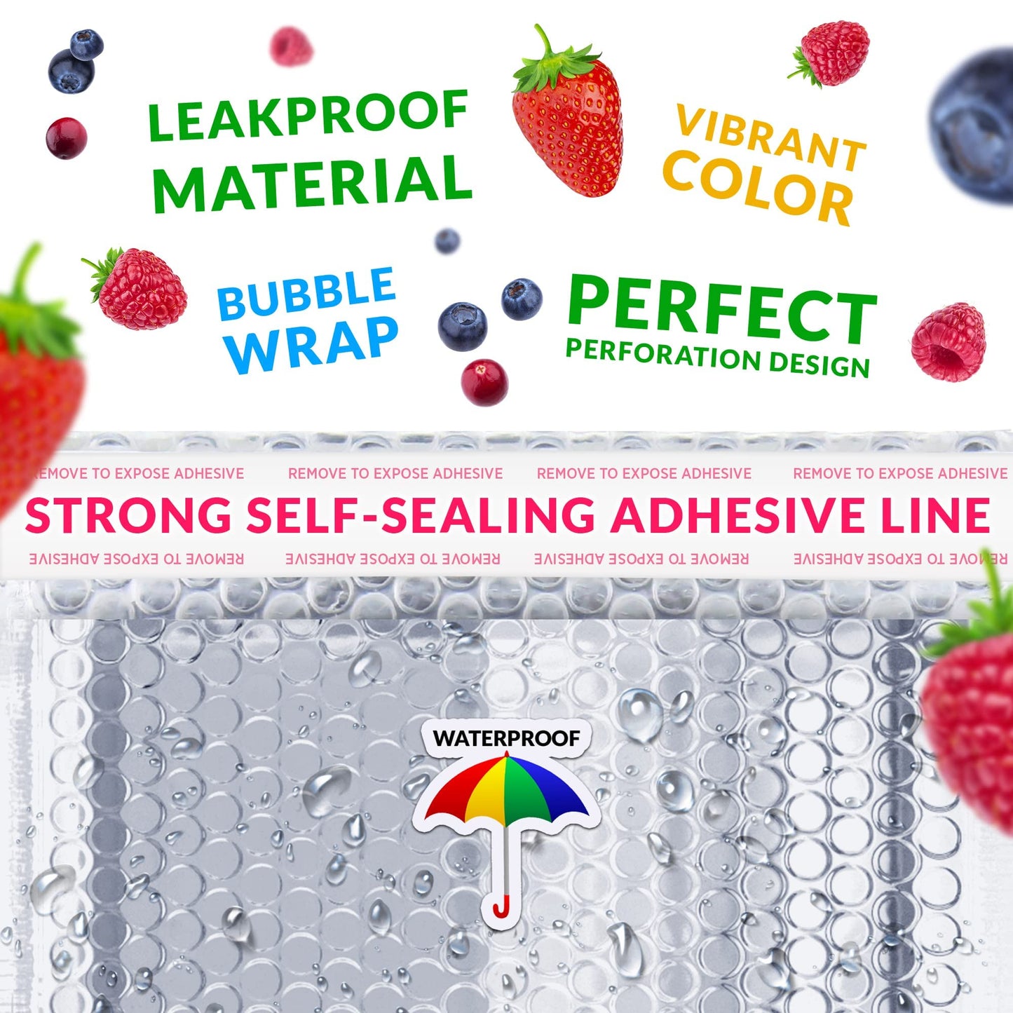 ABC PACK & SUPPLY Thermal Bubble Mailer, 6.5 x 10.5 Inch Metallic Foil Insulated Envelopes, 25 Pack Self Seal Waterproof Shipping Mailers for Cold Shipping Food, Cosmetics & Perishables