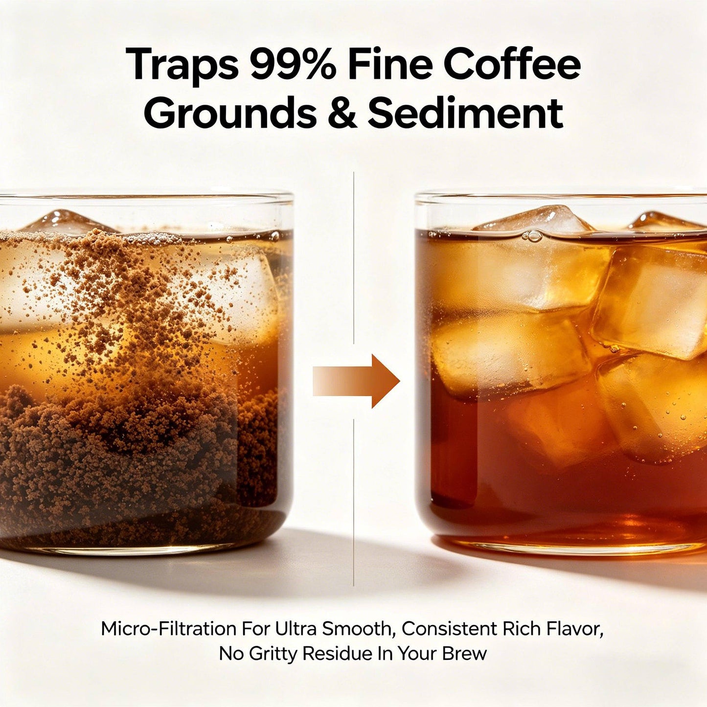 Large Commercial Cold Brew Filter Bags - 20"x20" 50-Pack | Zero‑Leak 24H & 30% Thicker PET Safe up to 300°F - Traps 99% Fine Grounds for Smooth & Clean Coffee - Holds 5 LBS for 5-Gallon Bucket