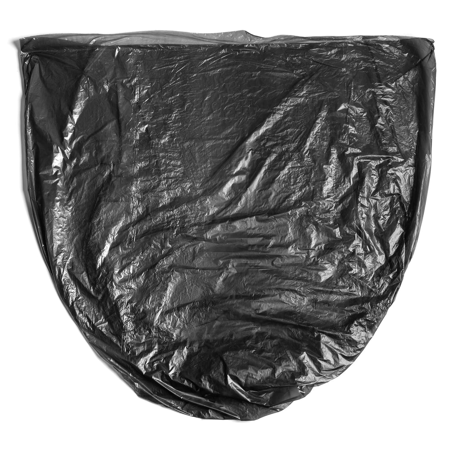 Aluf Plastics High Density Trash Bags, 60 Gallon, 200 Count, 17 Micron (eq), 38" x 60", Black, for Bathroom, Office, Industrial, Commercial, Janitorial, Municipal, Recycling