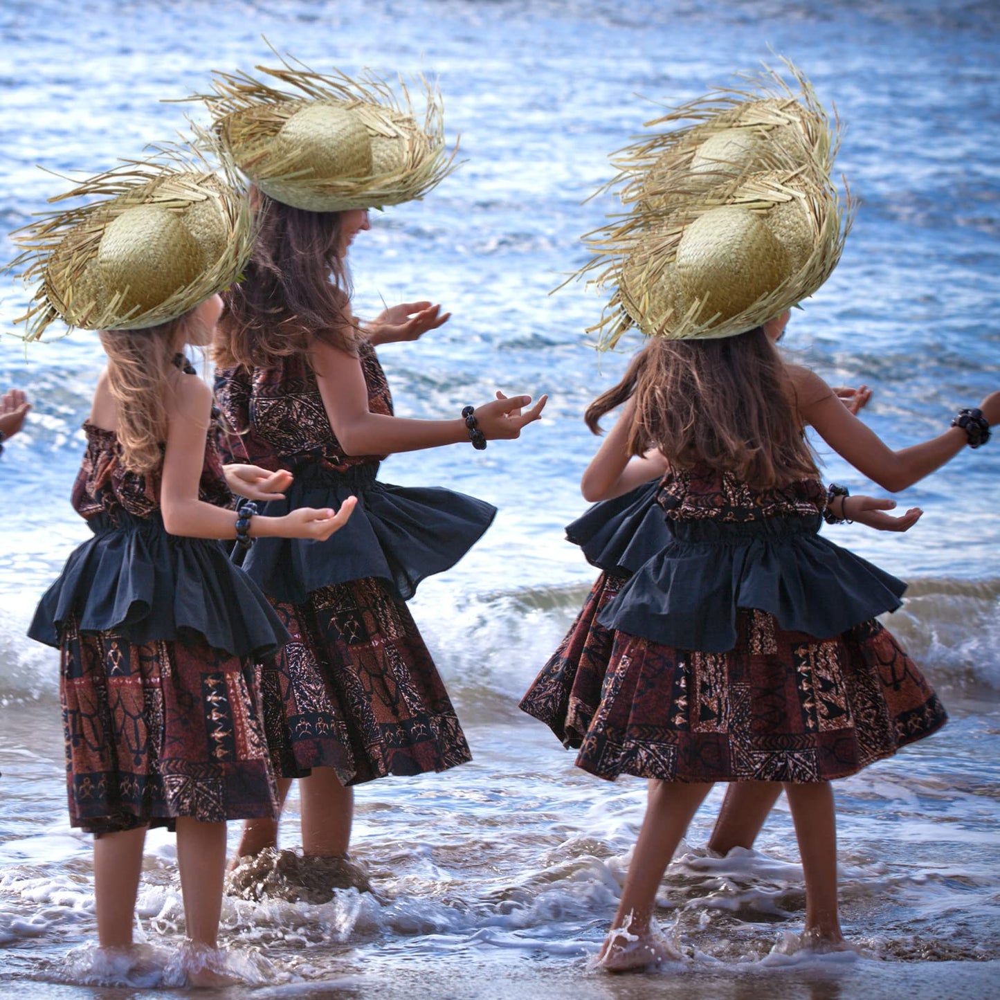 Hercicy 10 Pcs Adult Hawaiian Luau Straw Hats Pava Hat Puerto Rico Beachcomber Hats for Party Costumes Accessories Decor(Khaki)