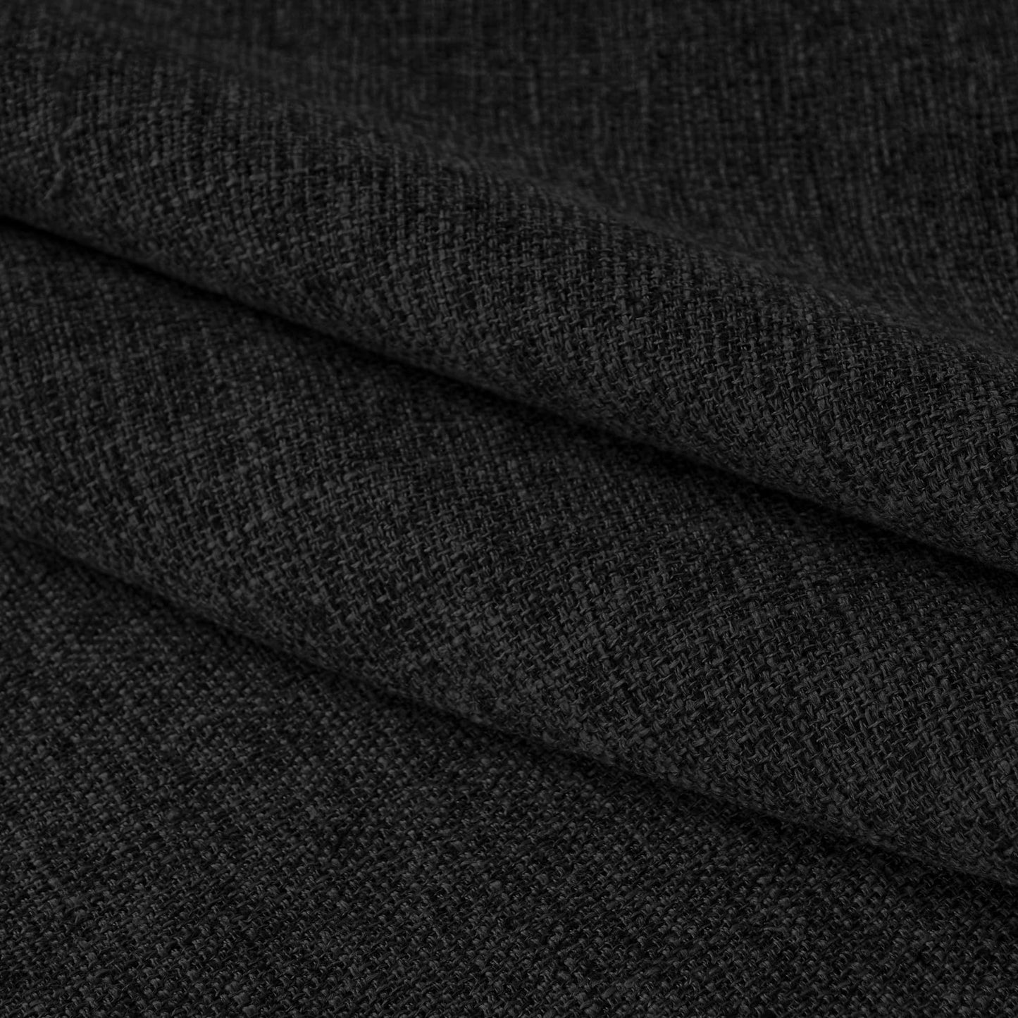 OVOV 14x14 Chair Cushions for Metal Dining Chairs Set of 4 Non Slip Thick Textured Chair Pads for Dining Chairs with Ties and Removable Cover (4, Black)