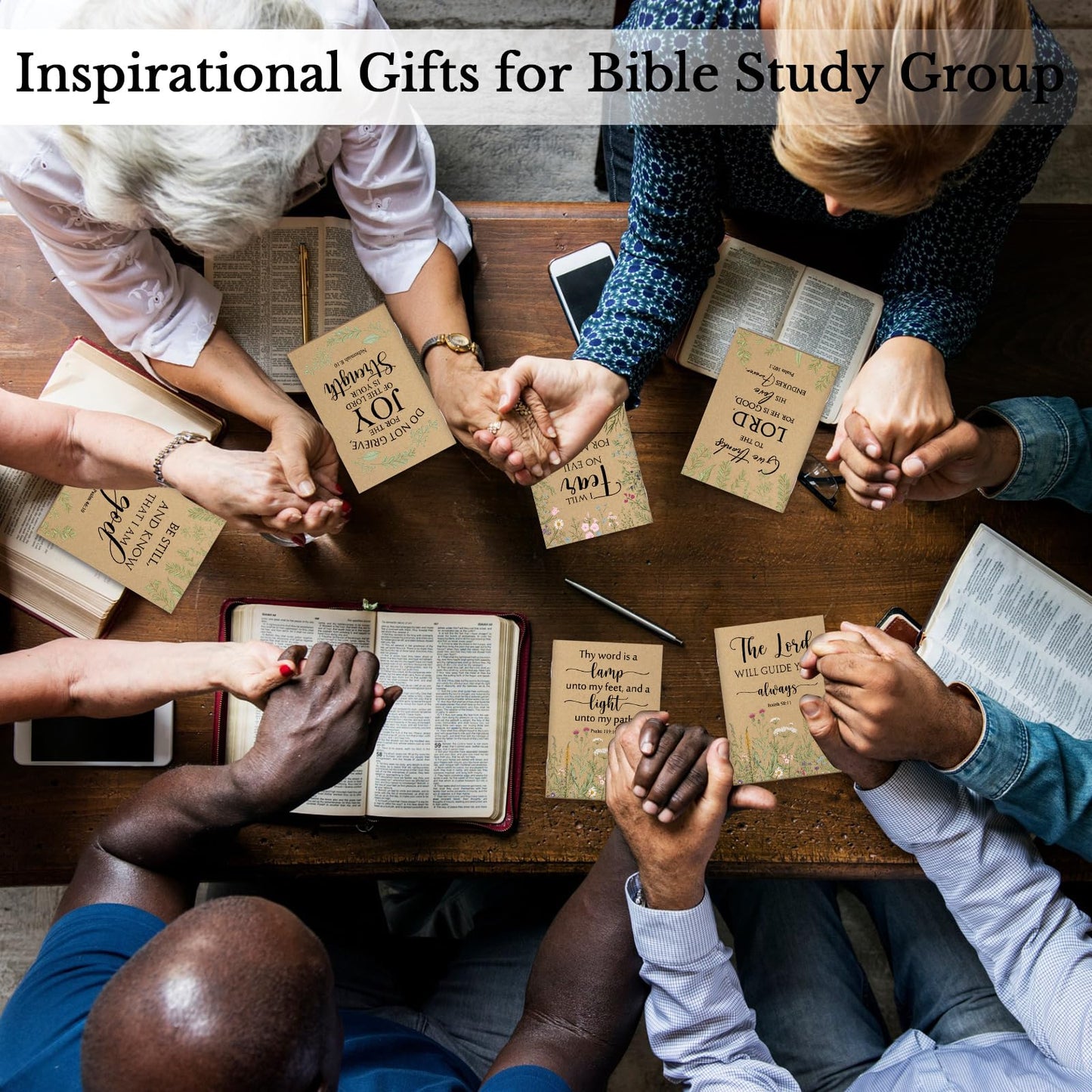 Ctosree 200 Pcs Bible Verse Prayer Journal Notebook for Women Christian Notepads Gifts Mini Inspirational Religious Note Pads for Mother's Day Church Teacher Sunday School 3.15 x 5 Inch (Brown)
