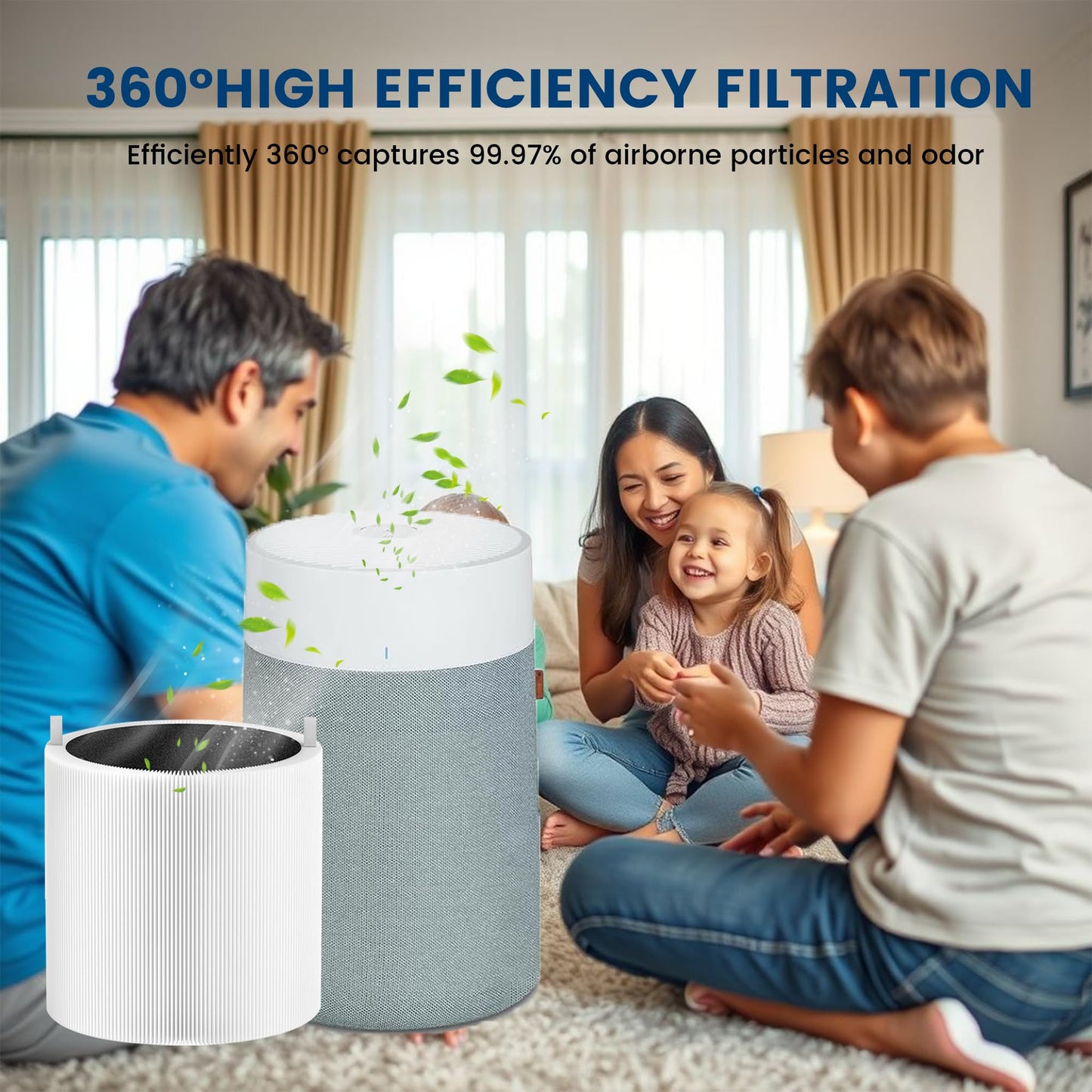 (2 Pack) 311i Max Replacement Filter Compatible with Blueair Blue Pure 311i Max Air Purifier,HEPA and Activated Carbon Replacement Filter for Blue Pure 311i Max, Compare to part # F3MAX