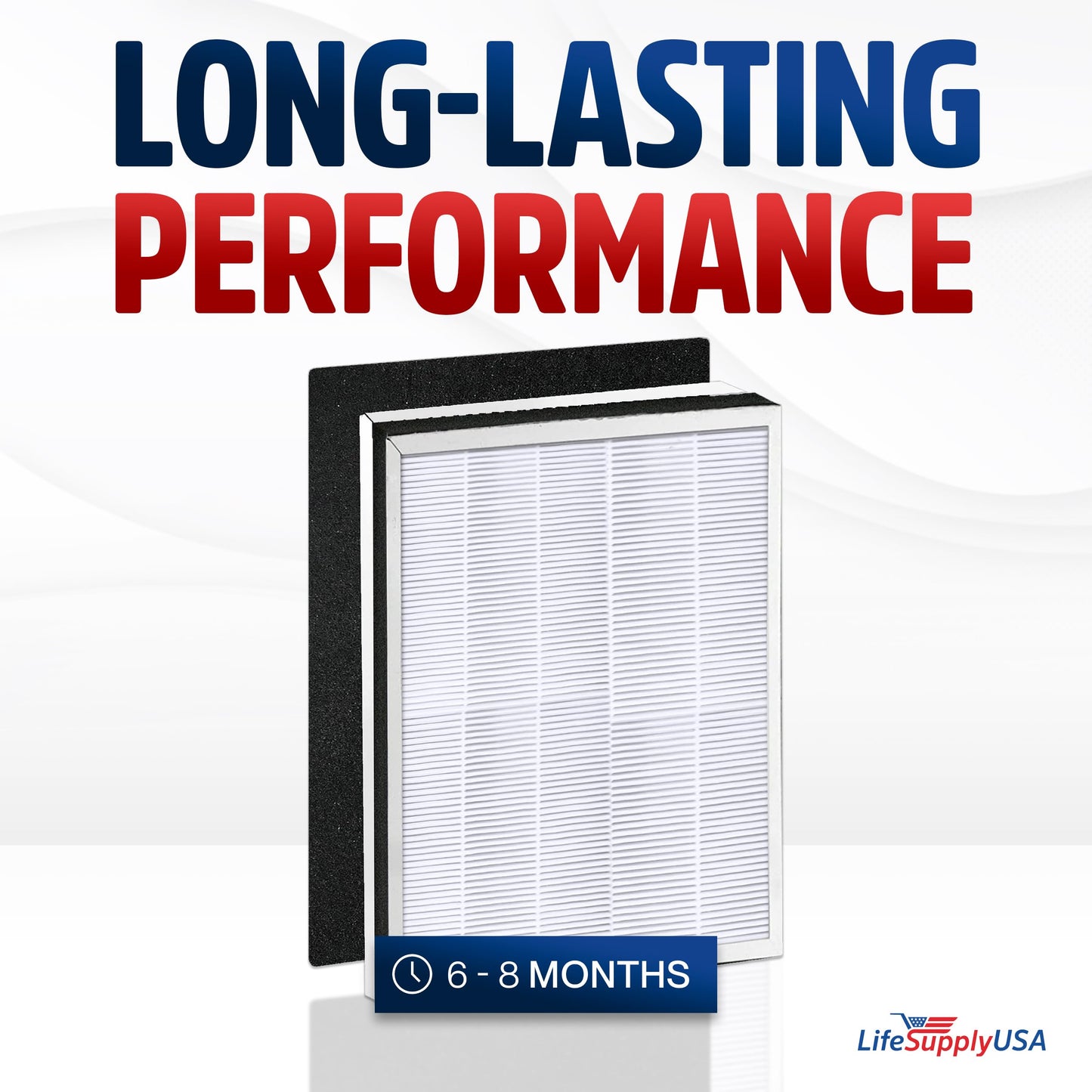 True HEPA Air Cleaner Filter Replacement Kit + 1 Odor Carbon Filters Compatible with Oreck OptiMax AIR95 Medium Room Air Cleaner by LifeSupplyUSA