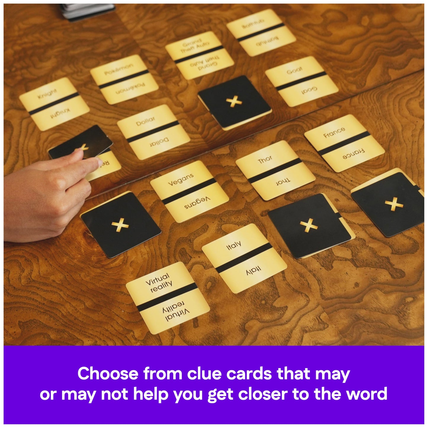 Spin Master Games, Hard to Get, Find the Secret Word Clue Card Game with Hilarious & Challenging Prompts, Easy Indoor Activity, 2-10 Players, Ages 14 & Up