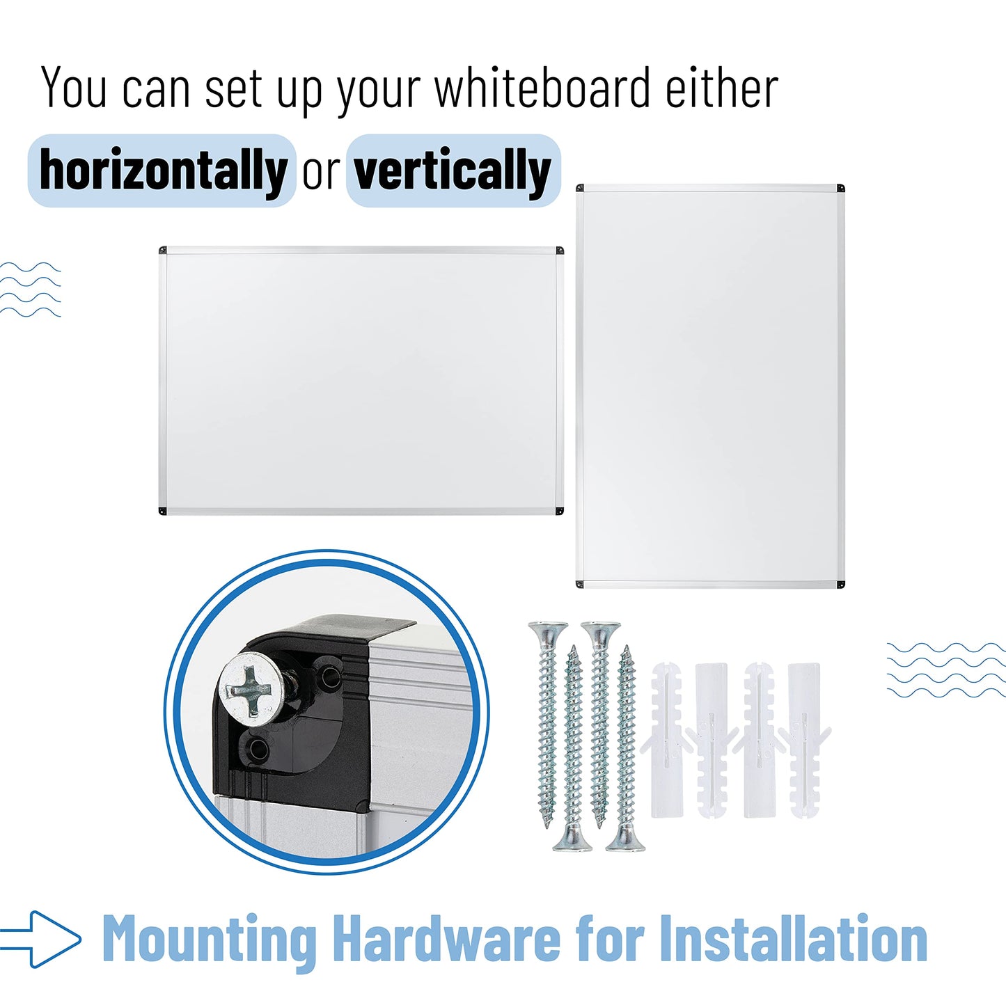 Mr. Pen- Magnetic Dry Erase Board, 24x36 Inches, White Board Dry Erase, Large White Board, Big White Board, Large Whiteboard for Wall