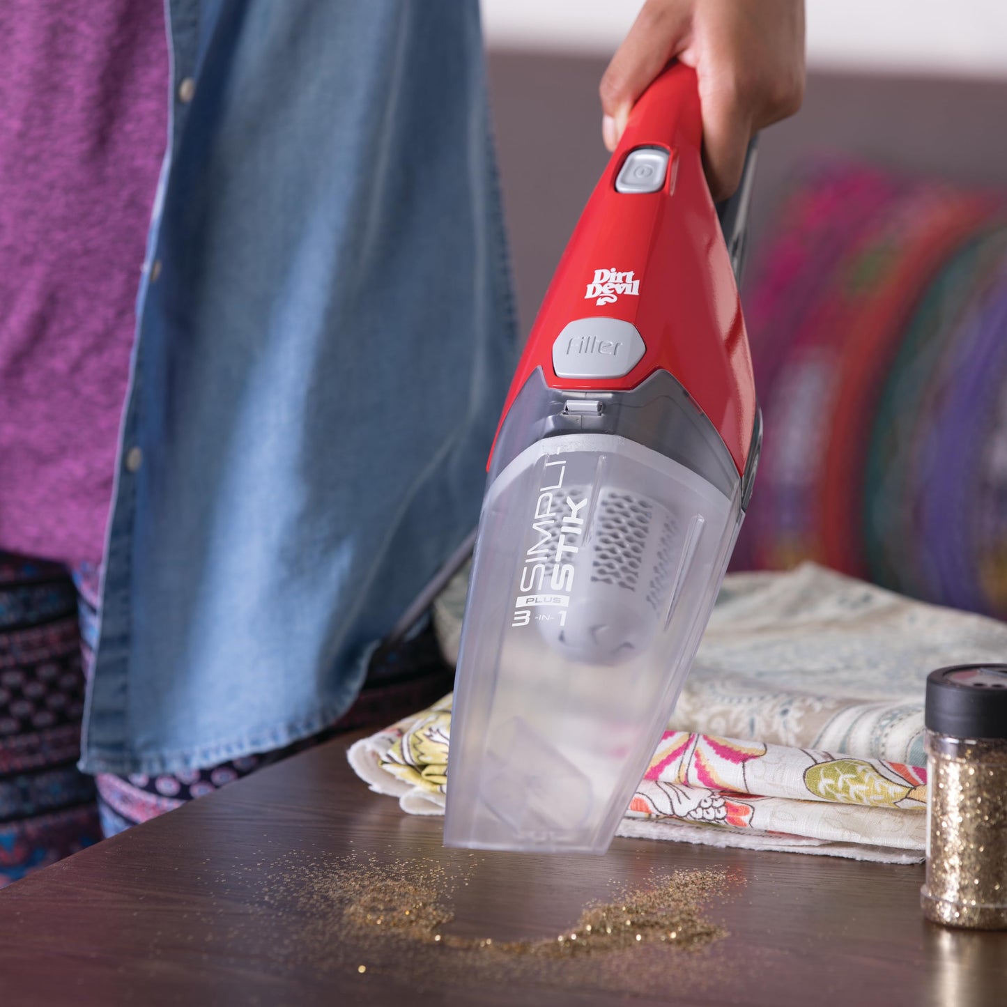 Dirt Devil Simpli Stik Plus 3-in-1 Vacuum Cleaner, Lightweight, Bagless, Ideal for Dorms, Apartments and Other Small Spaces, Corded Vacuum Cleaners for Home Use