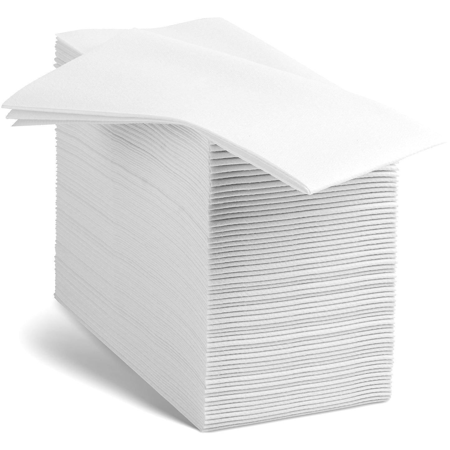 Linen-Feel European-White Paper Napkins - Decortive Cloth-Like Disposable Dinner Napkins - Soft And Absorbent. For Kitchen, Party, Wedding, Bathroom Or Any Occasion. (Pack of 200)