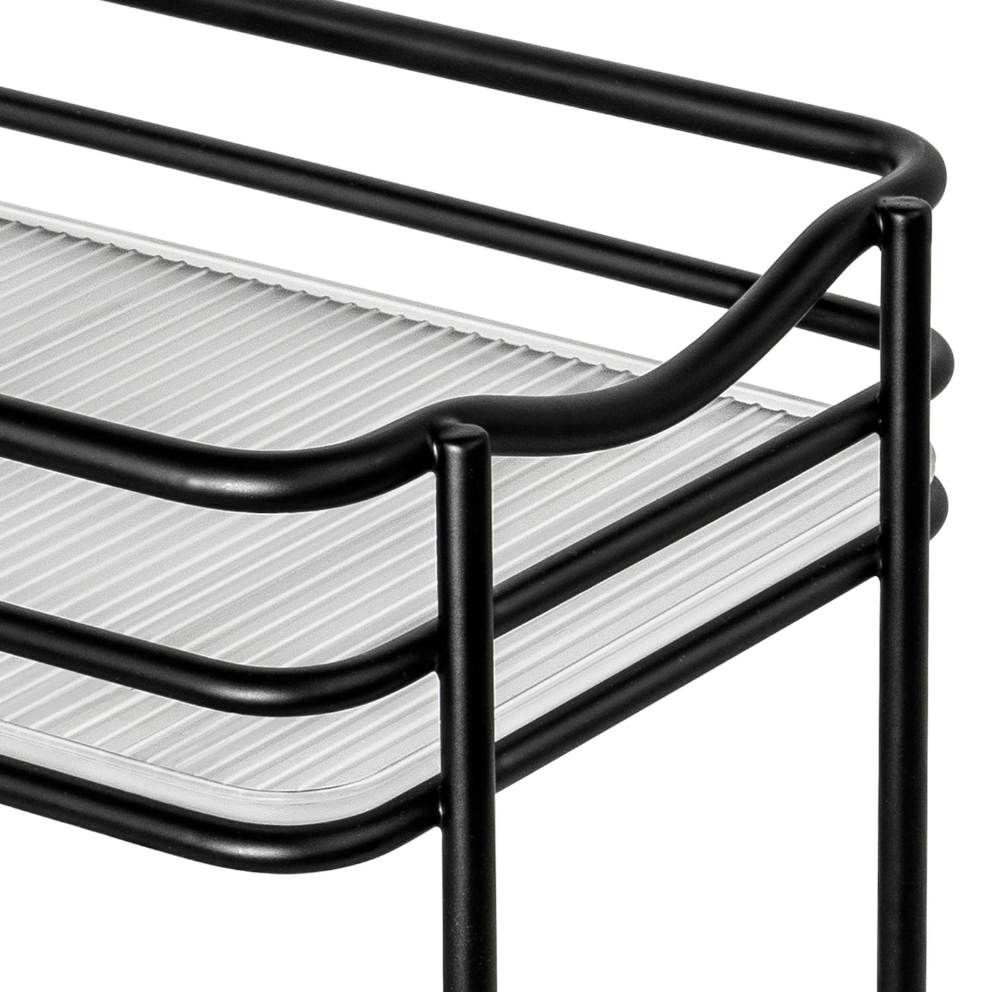 LYNK PROFESSIONAL® Pull Out Spice Organization for Cabinets - 4-3/8 inch Wide – Spice Rack for Inside Cabinets, Slide Out Spice Rack Organizer for cabinet – Pull Out Spice Rack, Sliding 2 Tier Black
