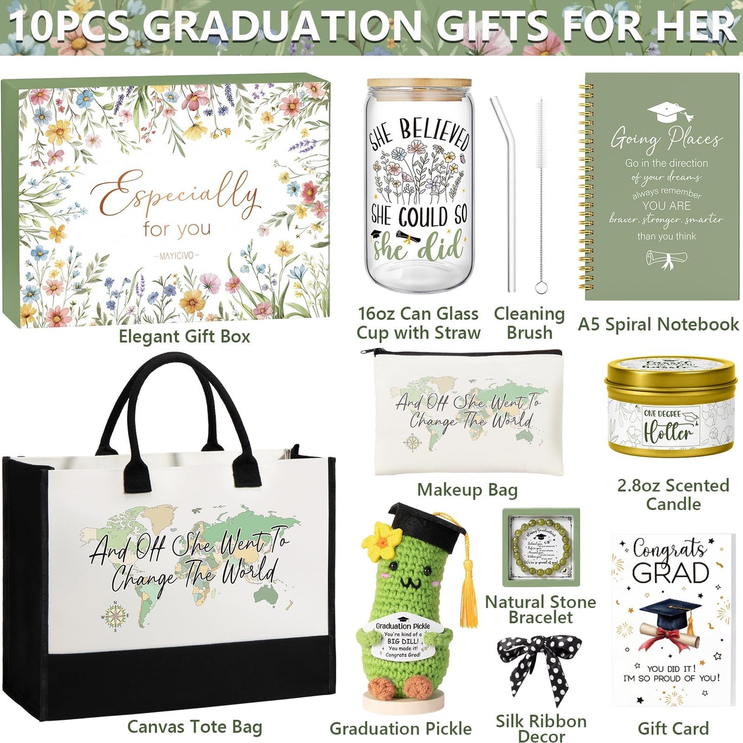 2026 Graduation Gifts for Women Her, Cool College Graduation Gift Basket, Masters Degree Congrats Grad Gift Box, Class of 2026 Congratulations Gifts for Graduates Daughter Friend Sister Nurse Teacher