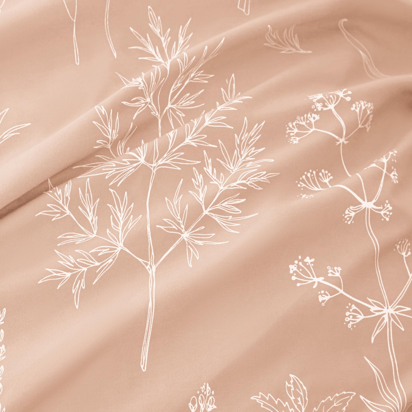 Love's cabin Pink Full Size Comforter Set - Full Comforter Set, 3 Pieces Cute Floral Bedding Sets for All Seasons,1 Soft Reversible Botanical Flowers Comforter and 2 Pillow Shams