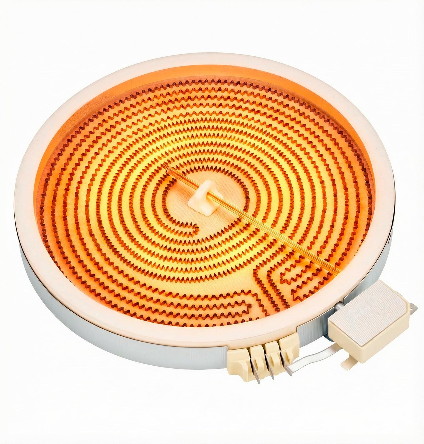 Upgraded W11517959 10-In Dual Range Radiant Surface Element Compatible with Whirlpool Ken-more May-tag Electric Range, W10275048 Dual Surface Burner Element Replaces W10169799 W10823729
