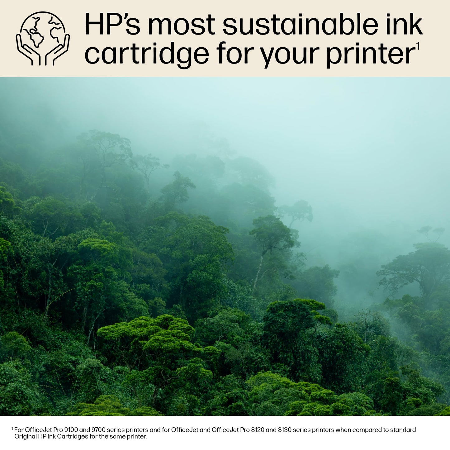 HP 923e EvoMore High Yield Cyan Ink Cartridge | Works OfficeJet 8120 Series, OfficeJet Pro 8130 Series | Carbon Neutral | 4K0T4LN