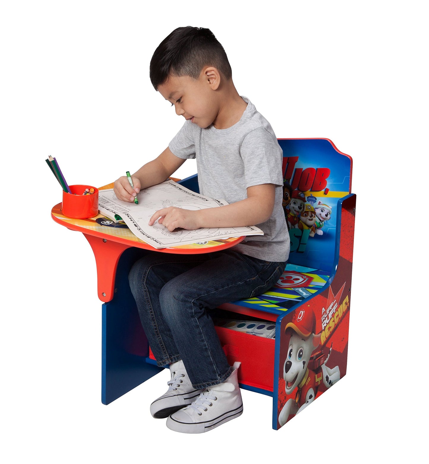 Delta Children Chair Desk with Storage Bin, Nick Jr. PAW Patrol