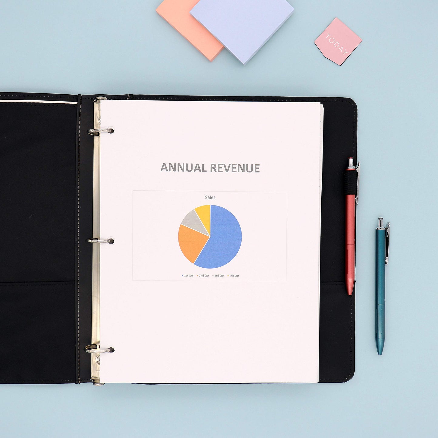 Blue Sky ProView Legacy Black 3 Ring Binder, Letter Size, 1", Textured Faux Leather Cover, Built-in Pockets, Holds 175 Sheets, 6-Pack (10504-C)