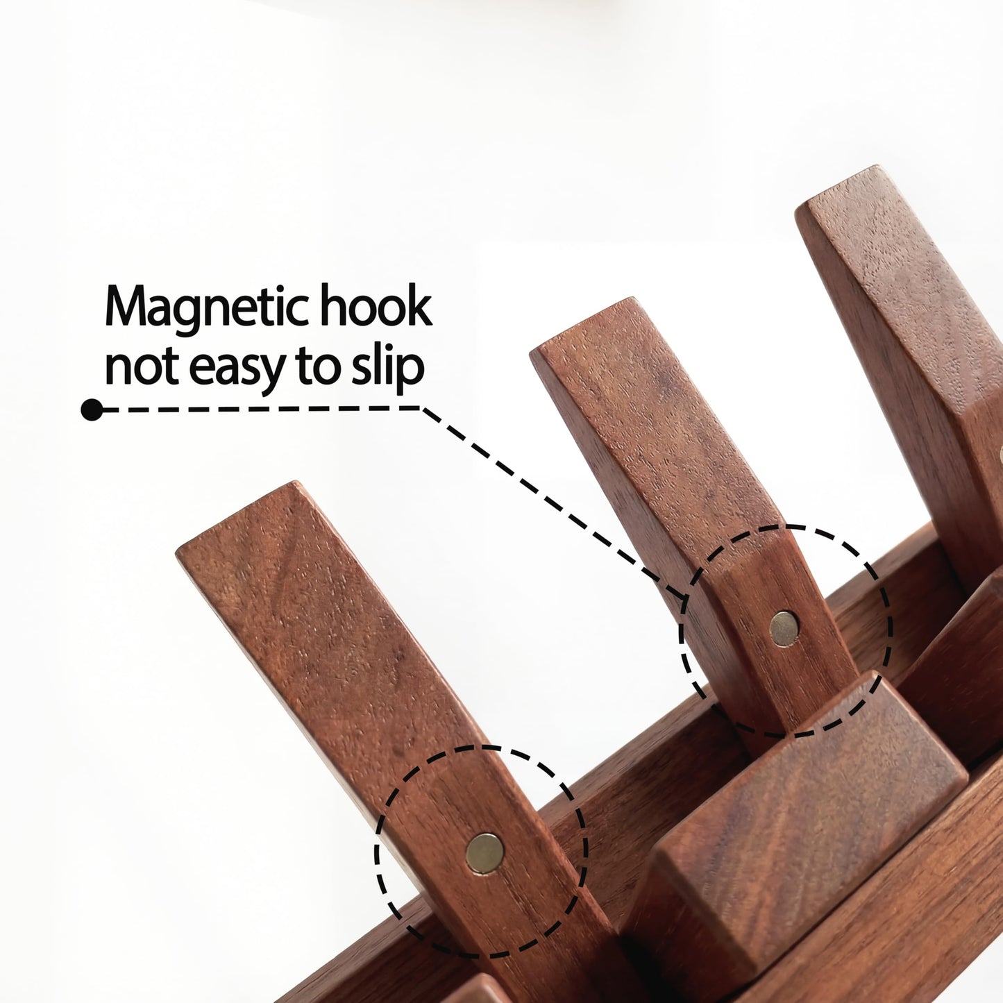 EasTeebw Mid Century Modern Walnut Foldable Entryway Wall Coat Hanger Hook with Shelf,Heavy Duty Wooden Piano Hidden Towel Hooks for Bathroom,Wall Rack for Purse&Key&Mail,Home Decor (Walnut, 9 Hooks)