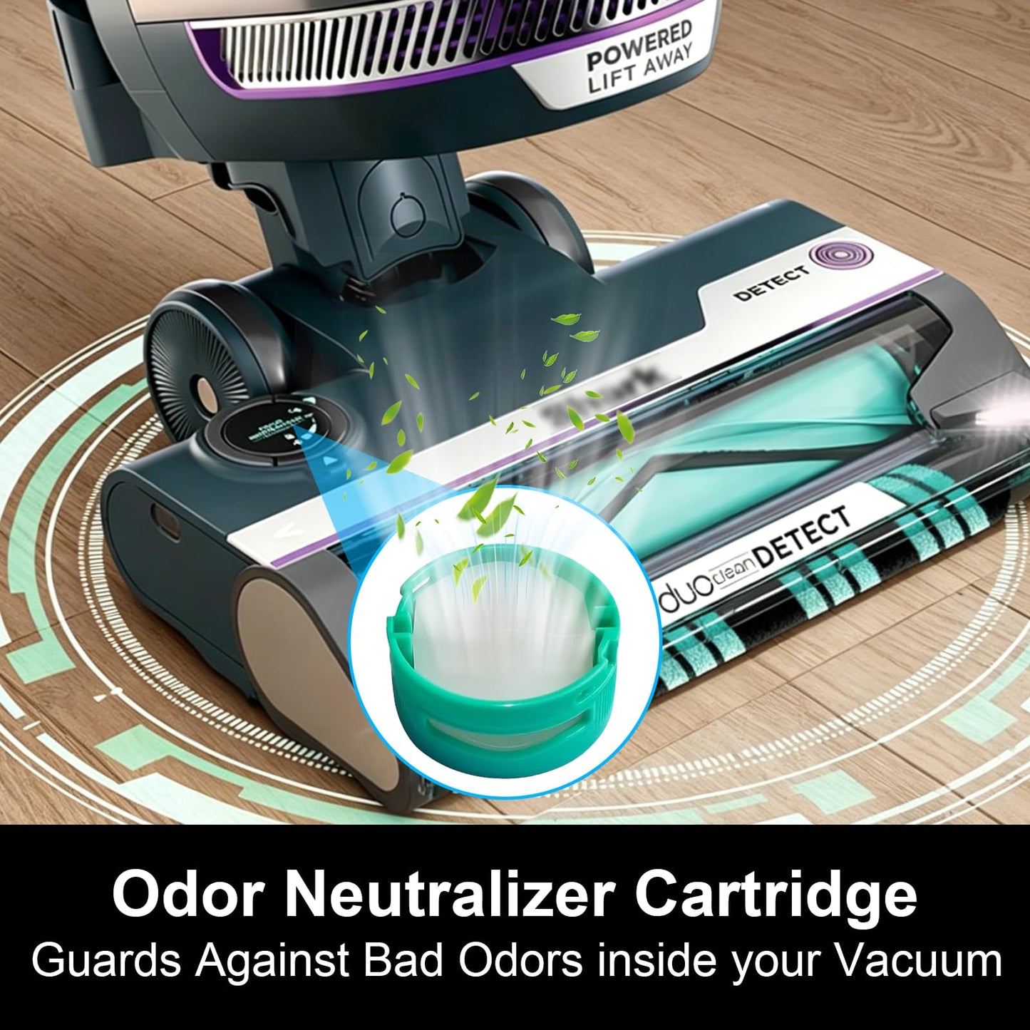 AZ4002 Filter Compaitble with Shark POWERDETECT Upright Vacuum AZ4002 AZ4000, include 1 Soft Roller Brush, 2 HEPA Filters, 4 Foam & Felt Kit, 4 Odor Neutralizer, compare to Part# XFFKAZ4000 XHFAZ4000