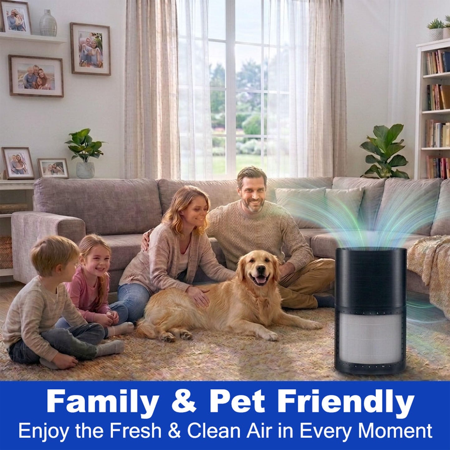 240 Replacement Filter Compatible with 240 Air Purifier, 3-in-1 True Hepa 14 Graded with Activated Carbon Captures 99.99% of Smoke, Dusts, Odors, Allergens & Air Pollutants, 2 Pack