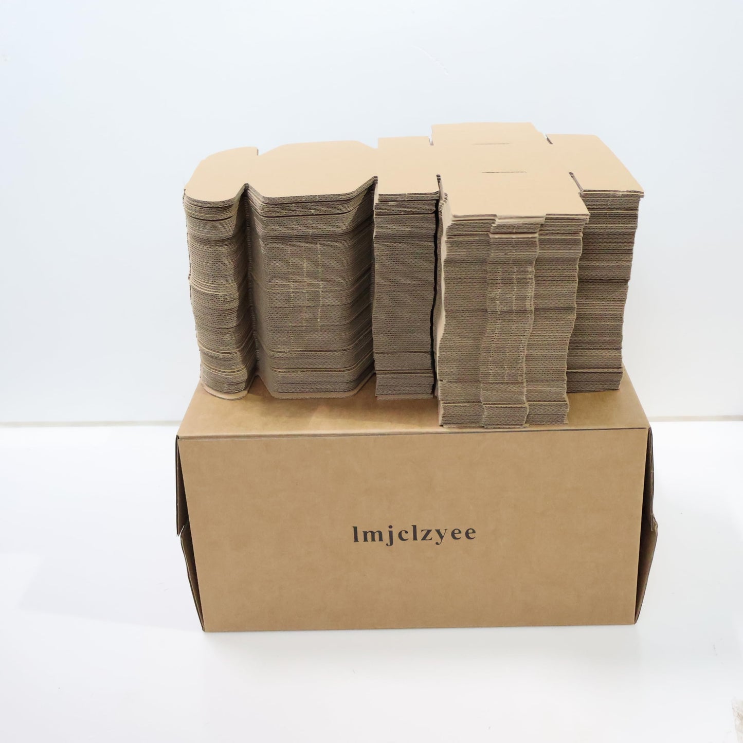lmjclzyee 4x4x2 inches pack of 100 shipping boxes, Brown Cardboard Mailer Box for small Business packaging supplies, packing and Wrapping Mailing present