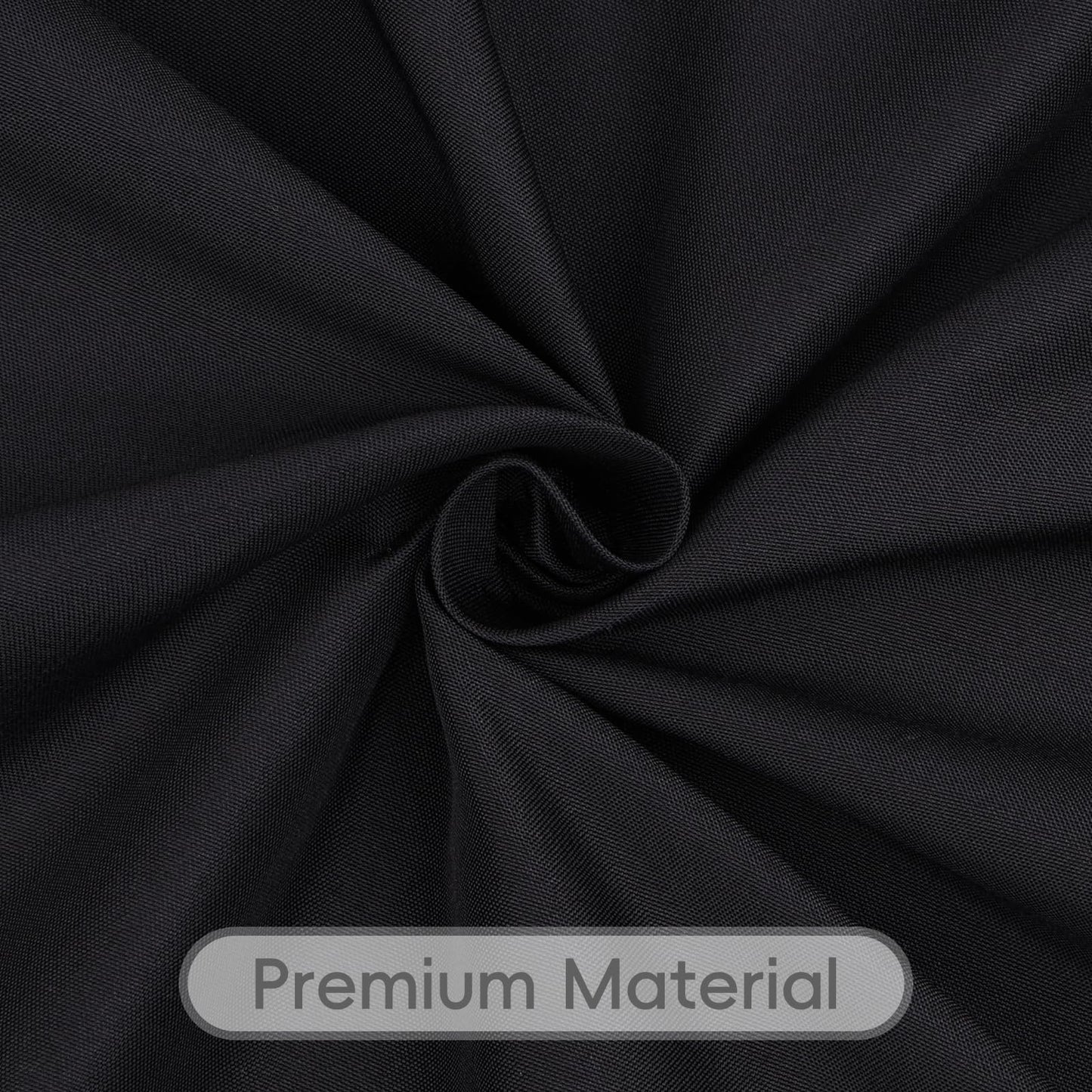 RestfulGlow 8 Pack Black Tablecloth 60 x 126 Inch Rectangular Table Cloth for 8 Foot Rectangle Tables, Wrinkle Resistant Washable Polyester Fabric Table Covers for Wedding Party Banquet Buffet