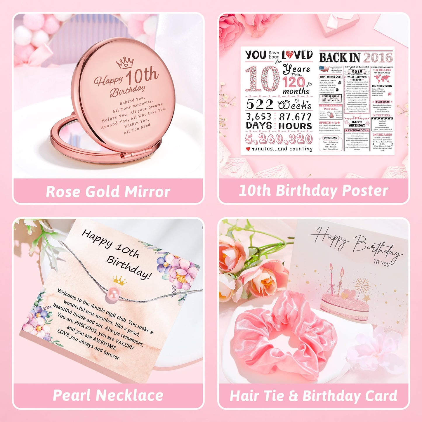 10 Year Old Girl Birthday Gift for 10 Years Old Girls Gifts Trendy Stuff Happy 10th Birthday Gifts for Girls Popular Ten Year Olds Girl Gift Ideas Cute Double Digits Decorations Presents Accessories